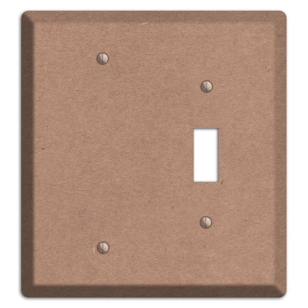 Pale Taupe Kraft Blank / Toggle Wallplate