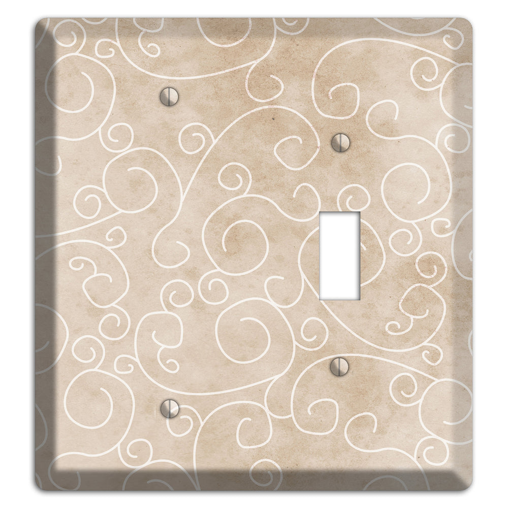 Wafer Neutral Texture Blank / Toggle Wallplate
