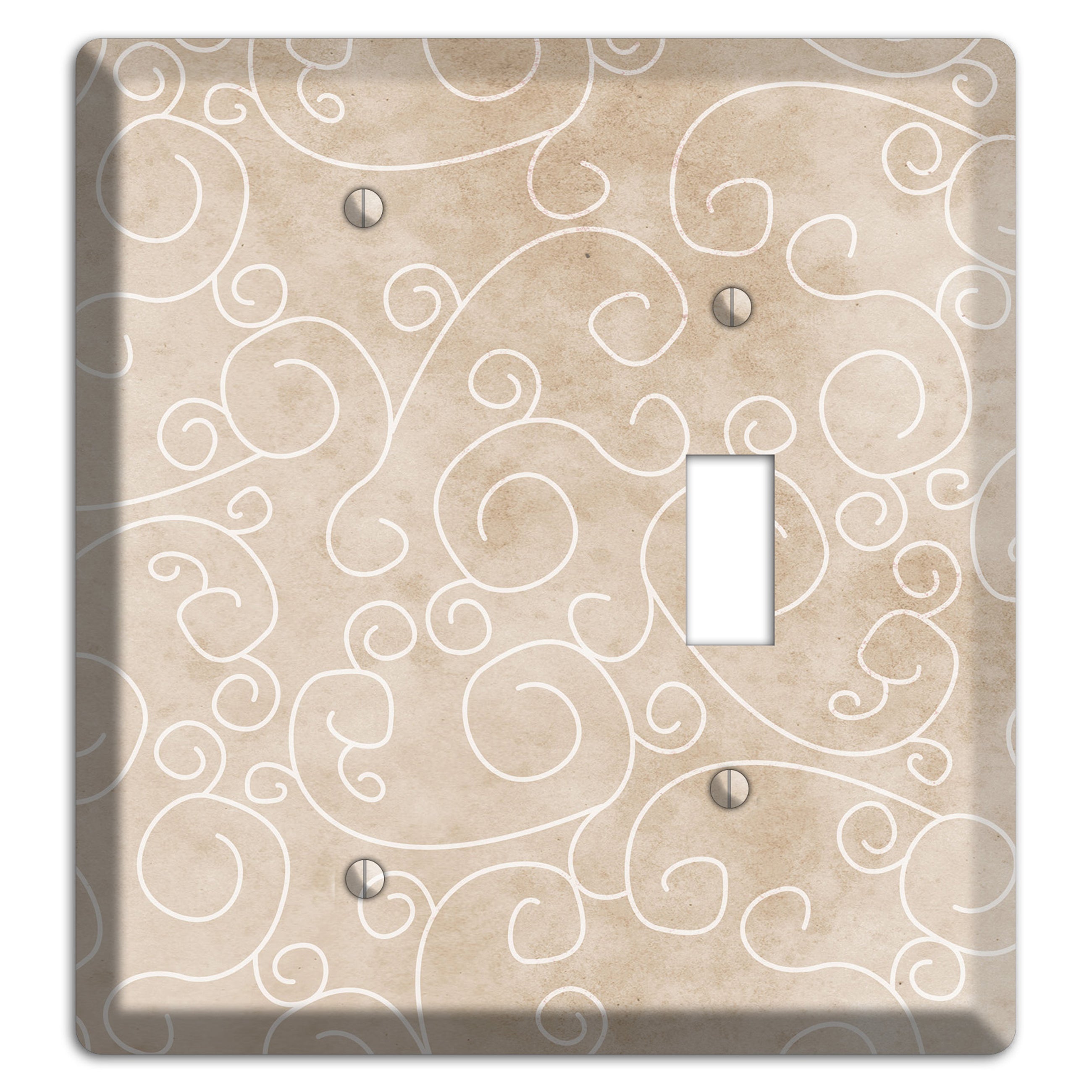 Wafer Neutral Texture Blank / Toggle Wallplate