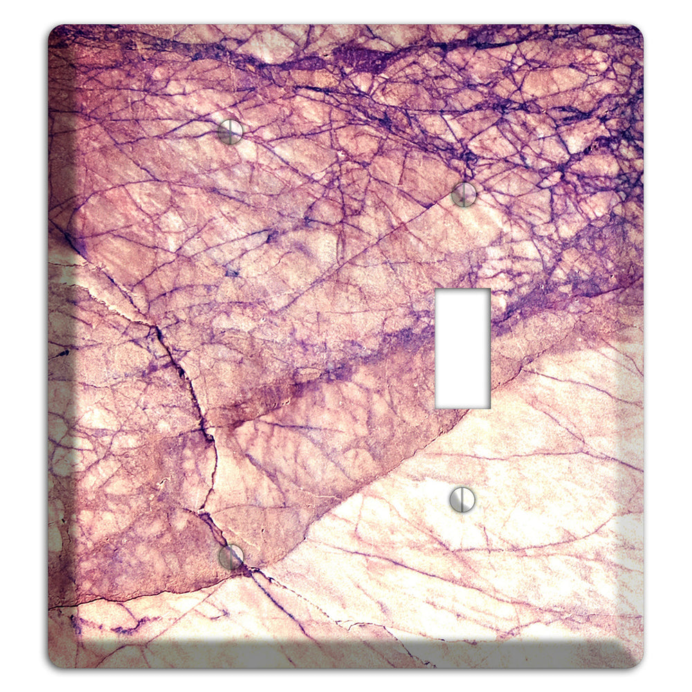 Cavern Pink Marble Blank / Toggle Wallplate