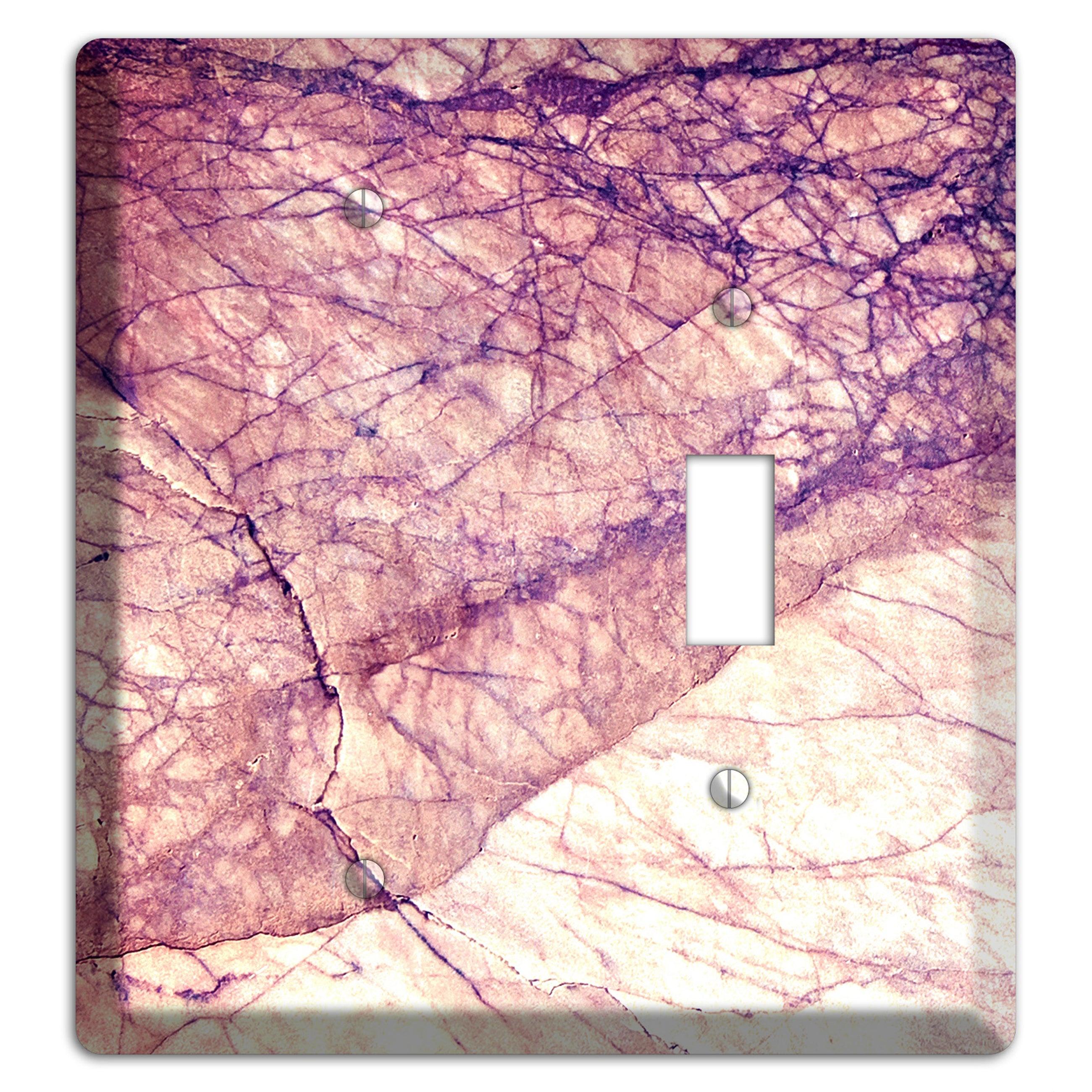 Cavern Pink Marble Blank / Toggle Wallplate