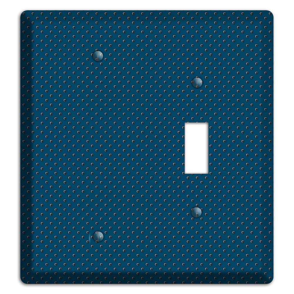 Blue Small Dots Blank / Toggle Wallplate