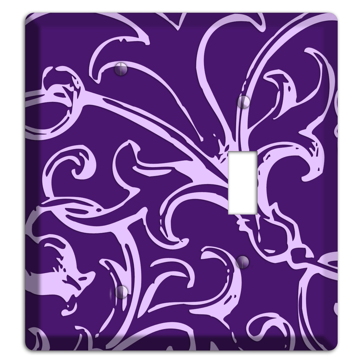 Victorian Purple Blank / Toggle Wallplate