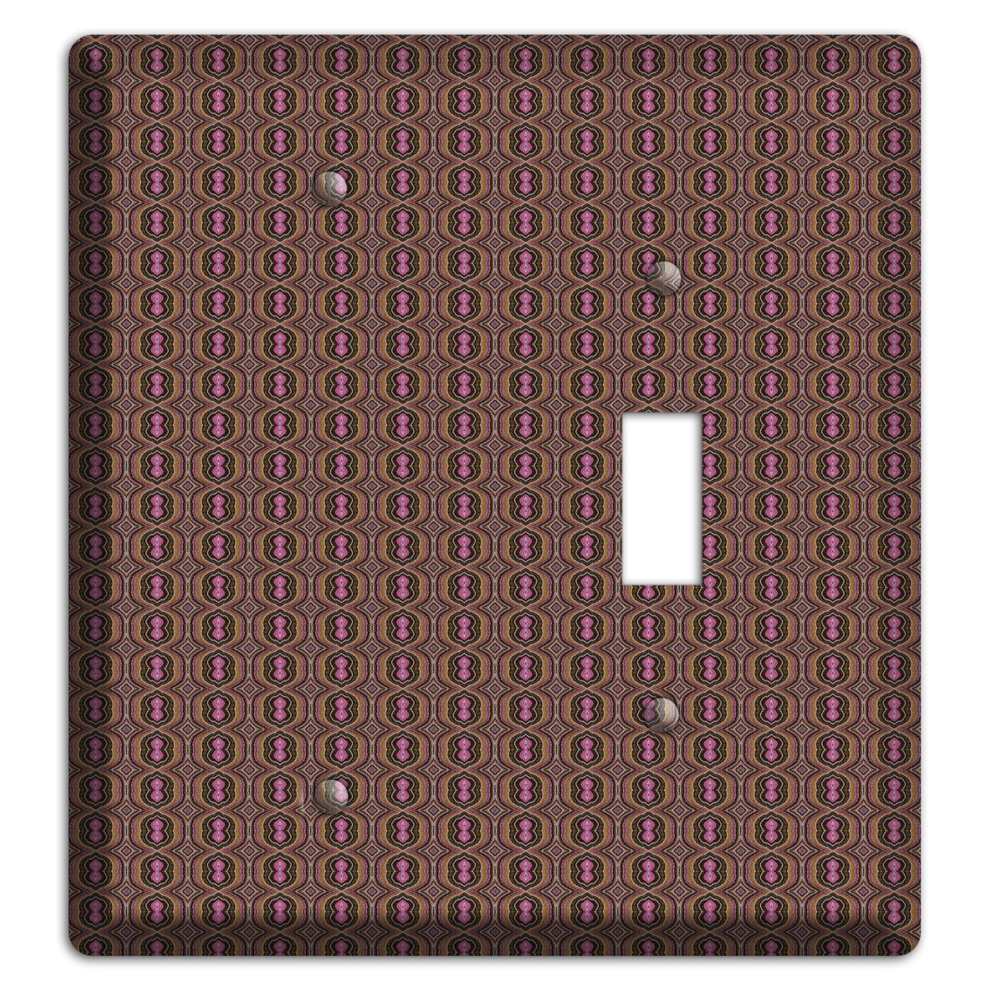 Brown Tapestry Blank / Toggle Wallplate