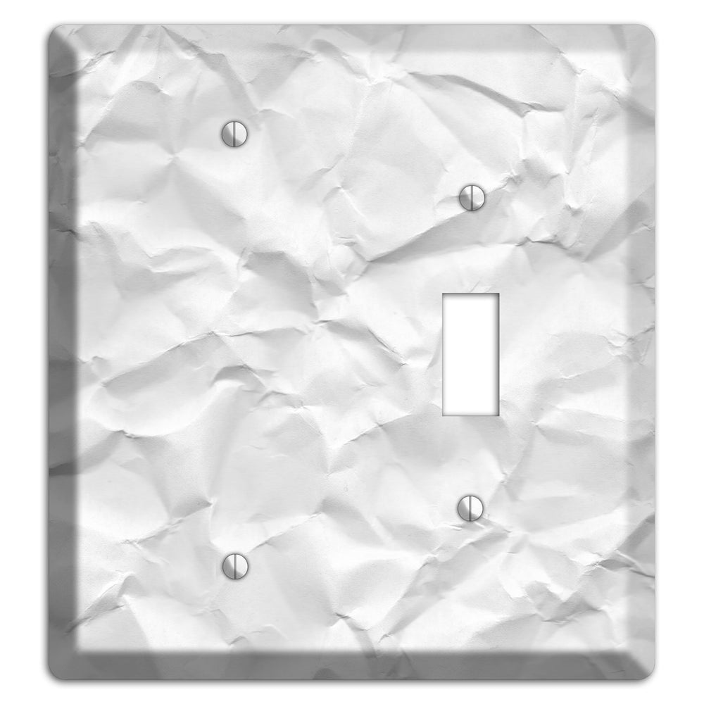 Alto Crinkled Paper Blank / Toggle Wallplate