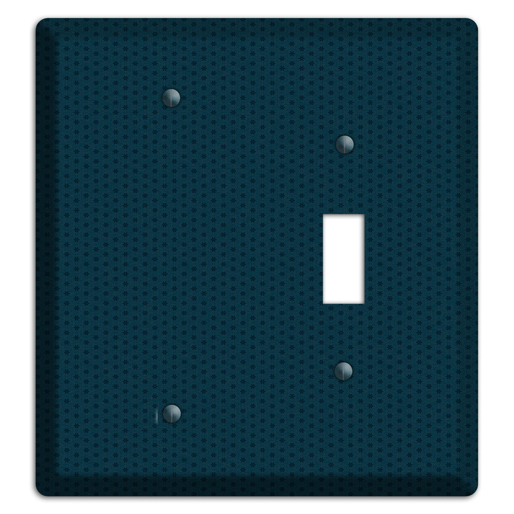 Blue with Tiny Asters Blank / Toggle Wallplate