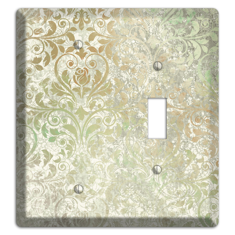 Tana Whimsical Damask Blank / Toggle Wallplate