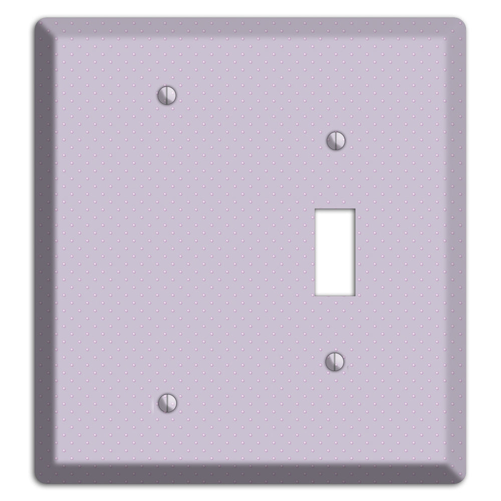Lavender with Tiny Dots Blank / Toggle Wallplate
