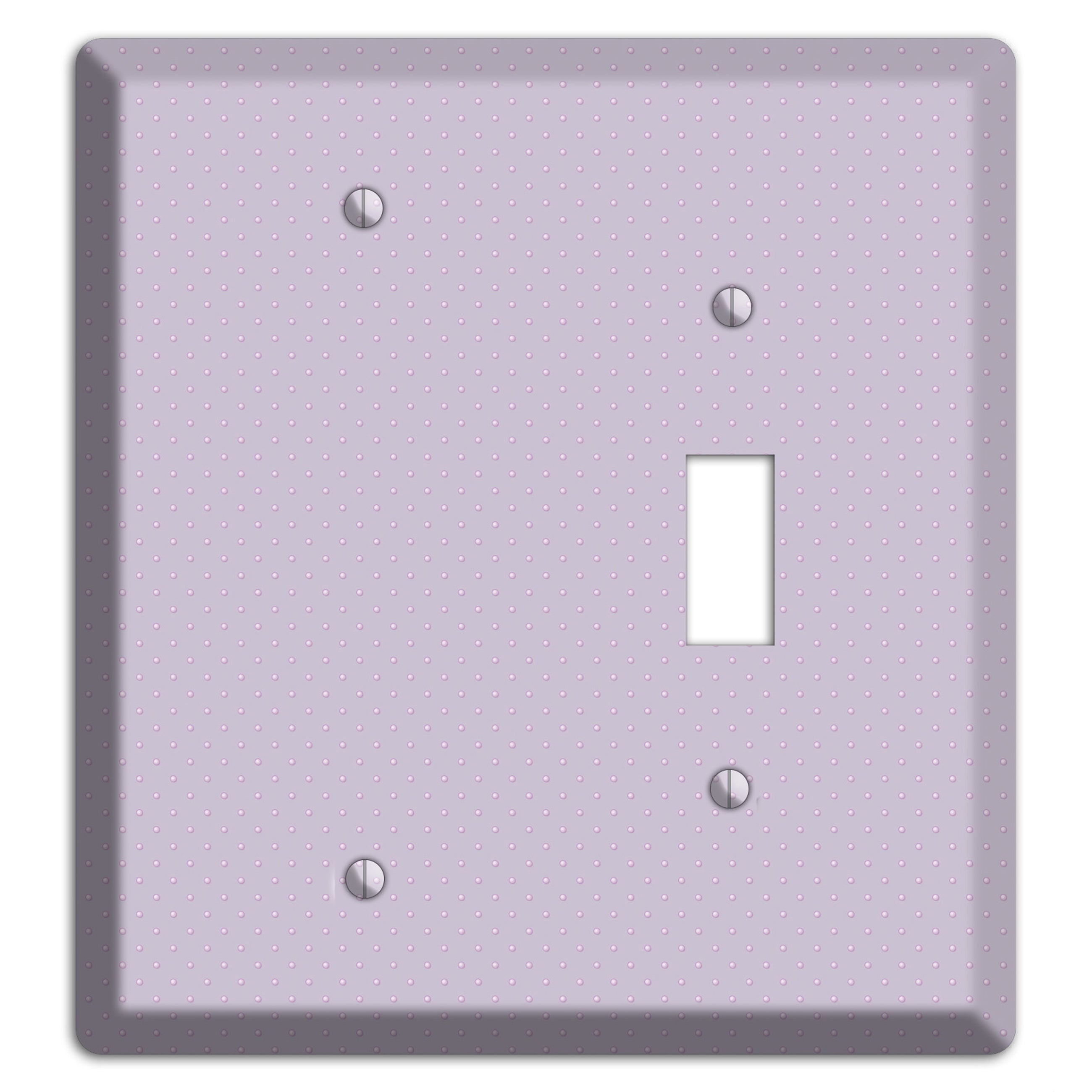 Lavender with Tiny Dots Blank / Toggle Wallplate