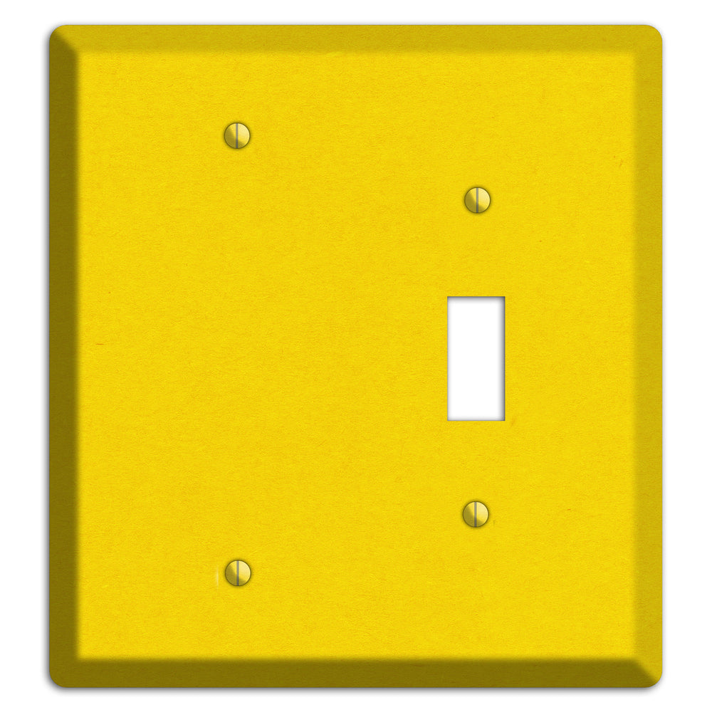 Tangerine Yellow Kraft Blank / Toggle Wallplate