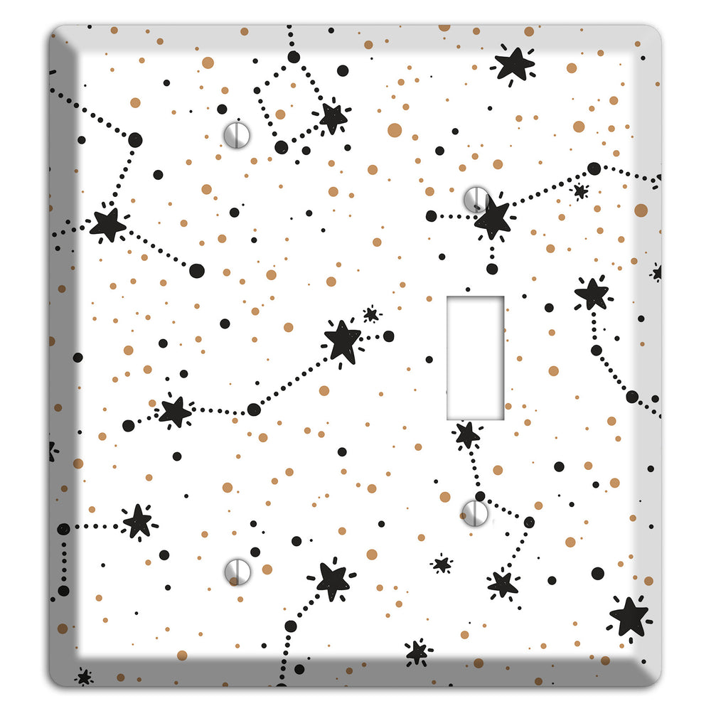 Constellations White Blank / Toggle Wallplate