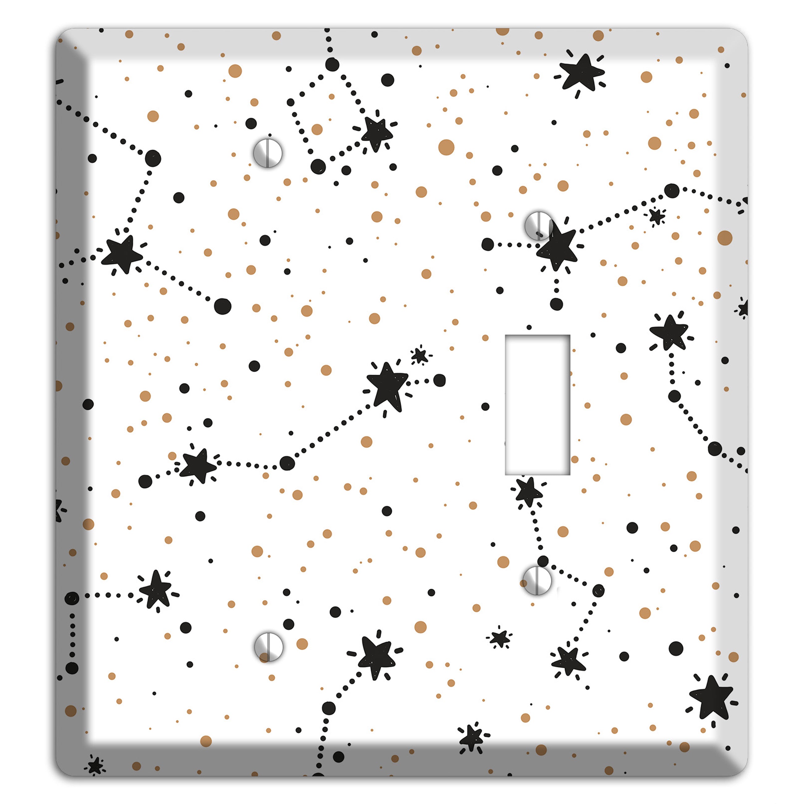 Constellations White Blank / Toggle Wallplate