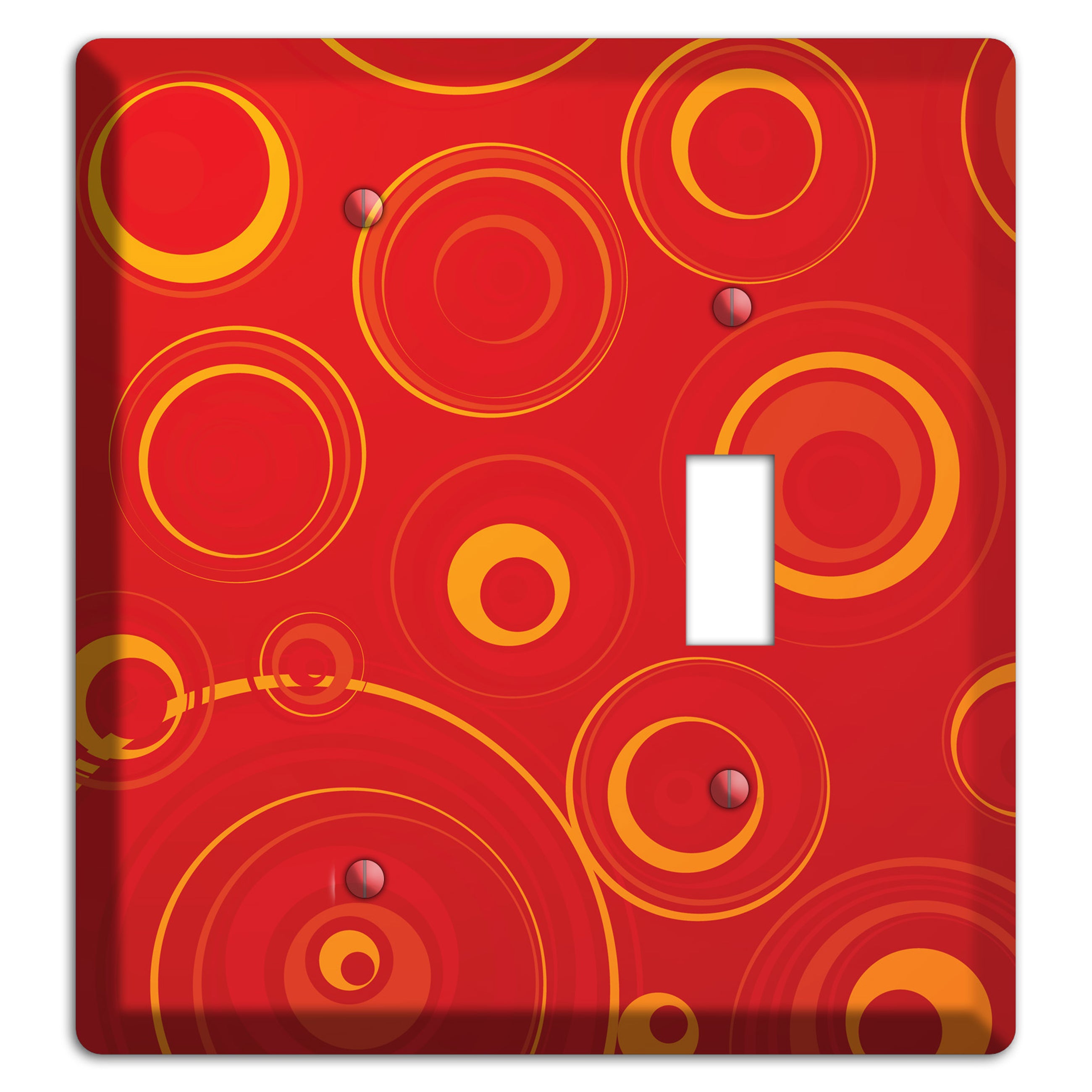 Red Circles Blank / Toggle Wallplate