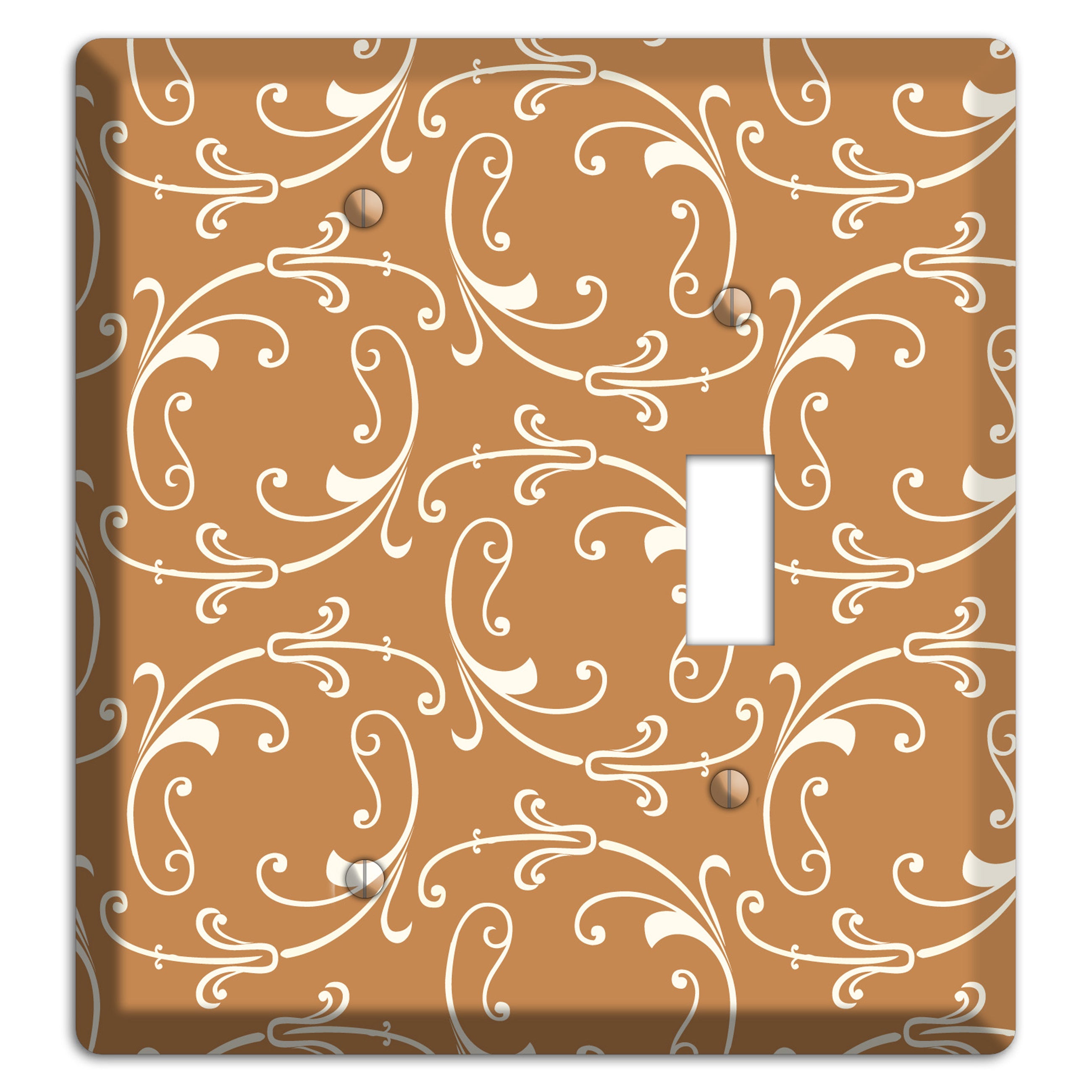 Gold Victorian Sprig Blank / Toggle Wallplate