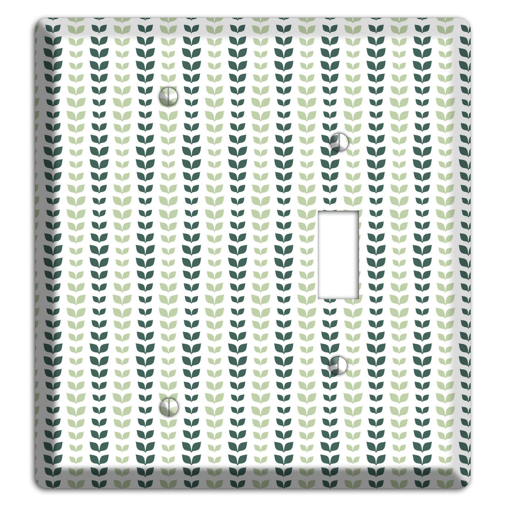 Leaves Style X Blank / Toggle Wallplate