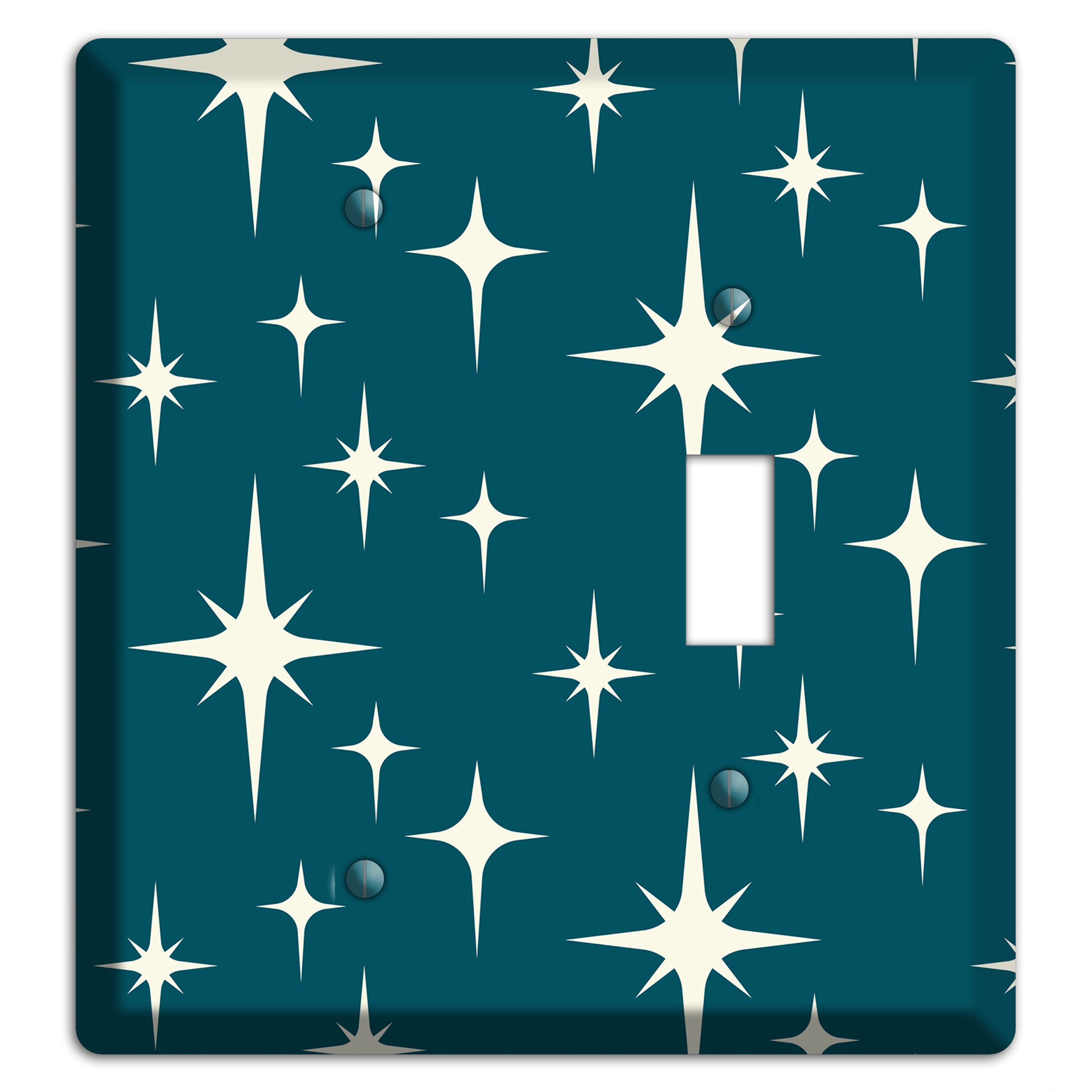 Navy Atomic Diamond Blank / Toggle Wallplate
