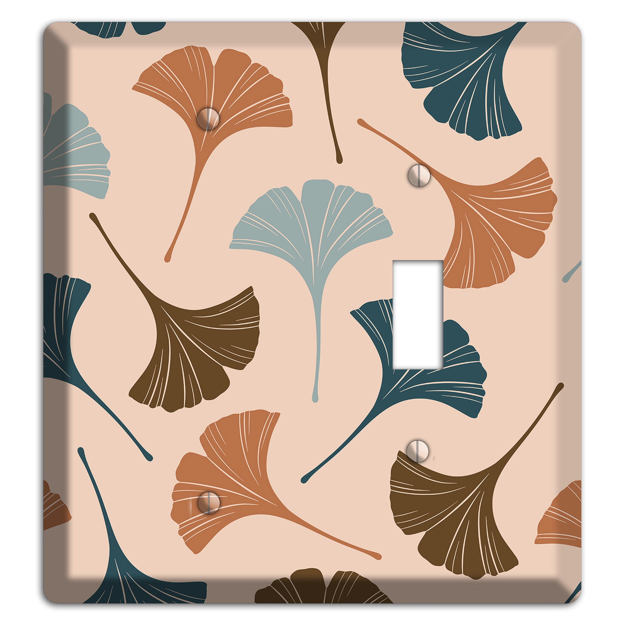 Blush Ginkgo Leaves Blank / Toggle Wallplate