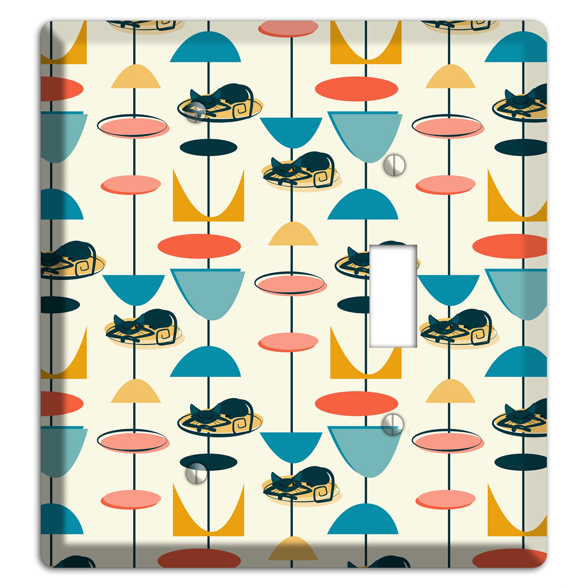 Sleeping Kitties Blank / Toggle Wallplate