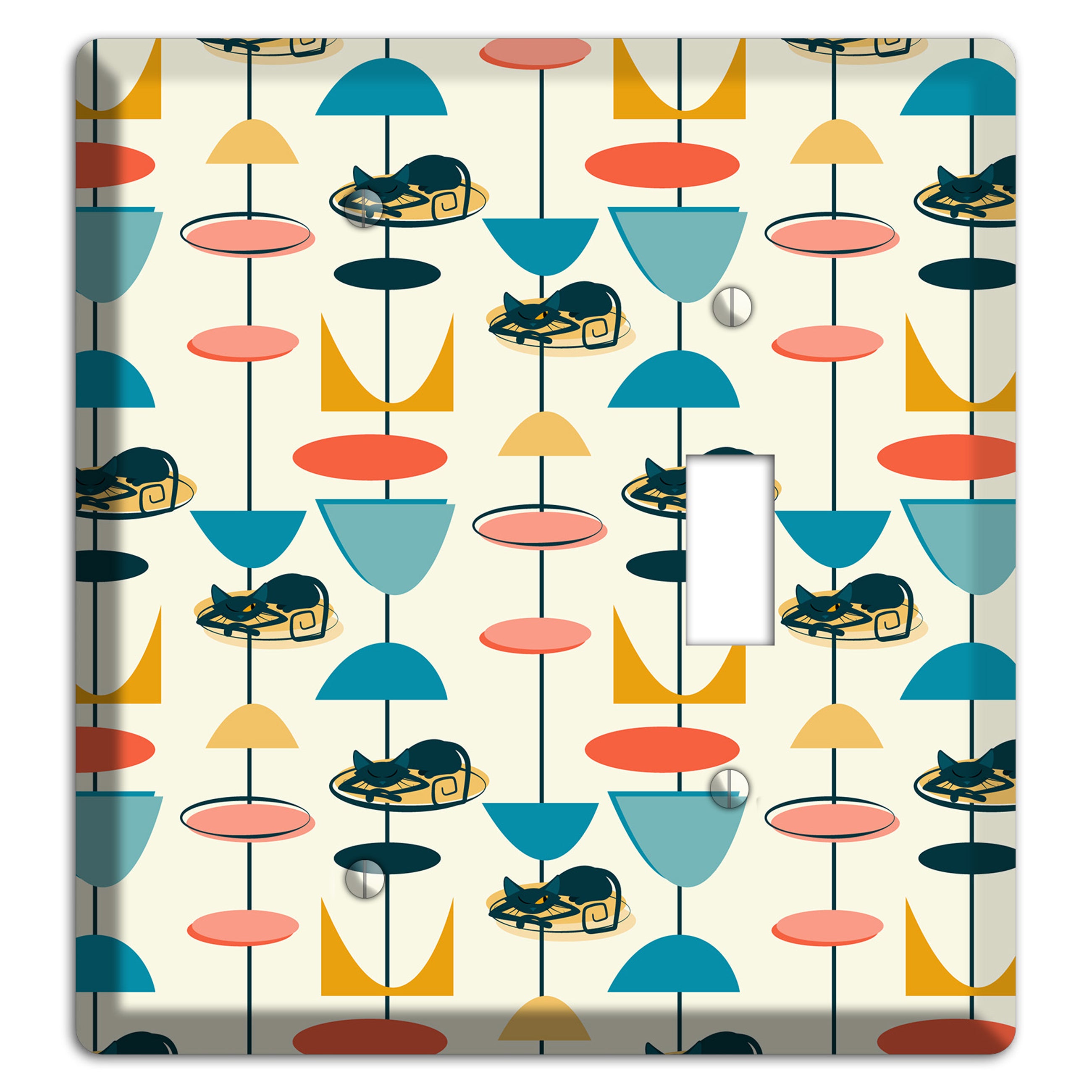 Sleeping Kitties Blank / Toggle Wallplate
