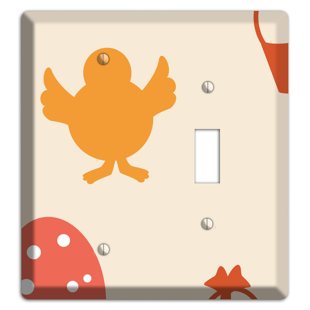 Yellow Chick Blank / Toggle Wallplate