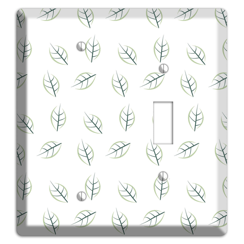 Leaves Style DD Blank / Toggle Wallplate