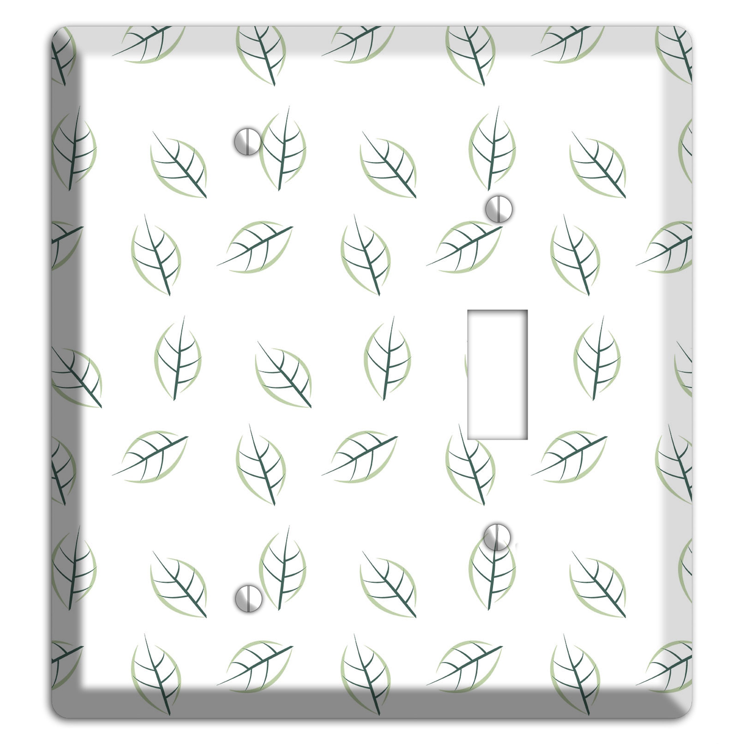 Leaves Style DD Blank / Toggle Wallplate