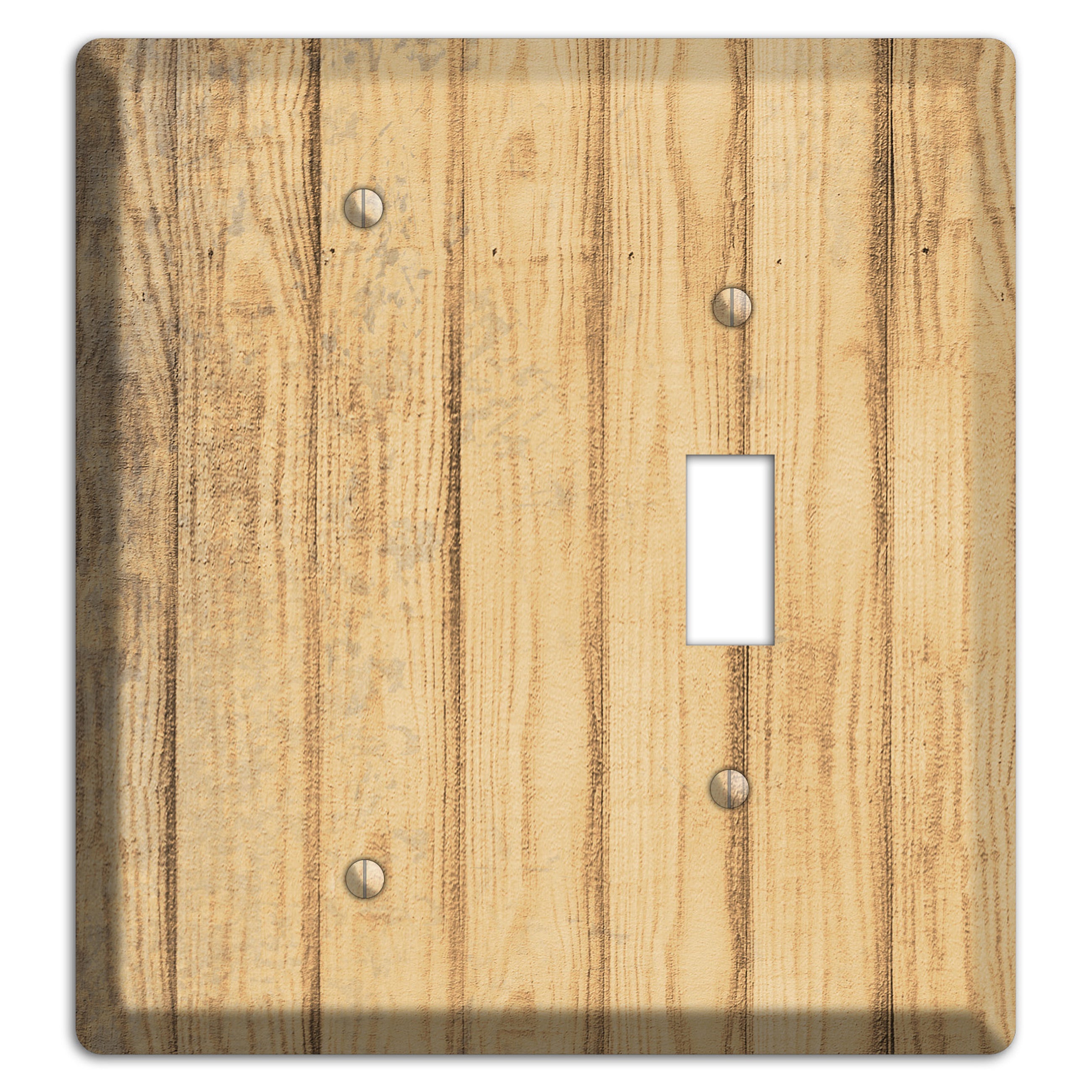 Twine Weathered Wood Blank / Toggle Wallplate