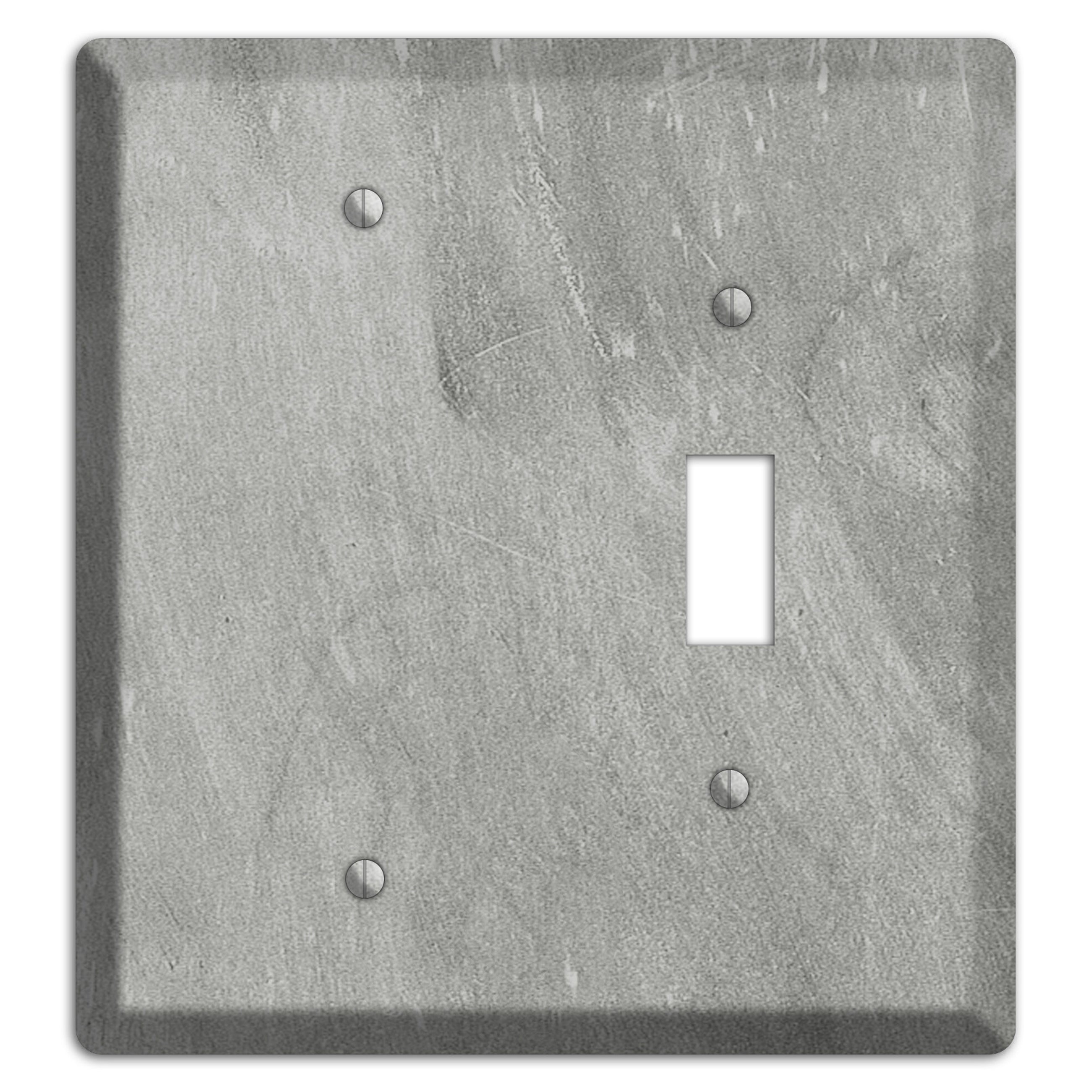 Chalk Grey Blank / Toggle Wallplate