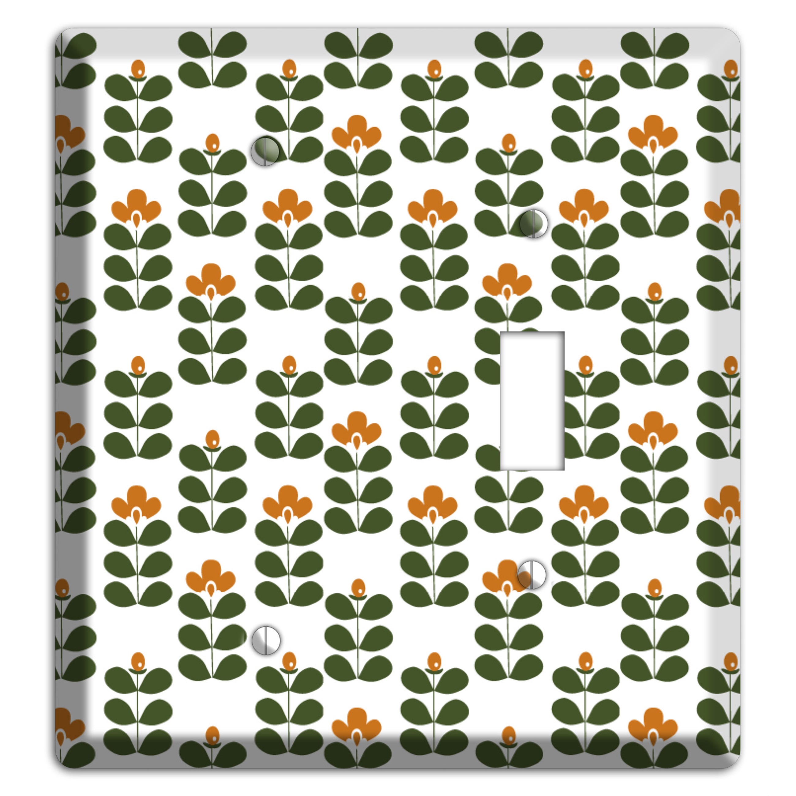 Green Small Sprouts Blank / Toggle Wallplate