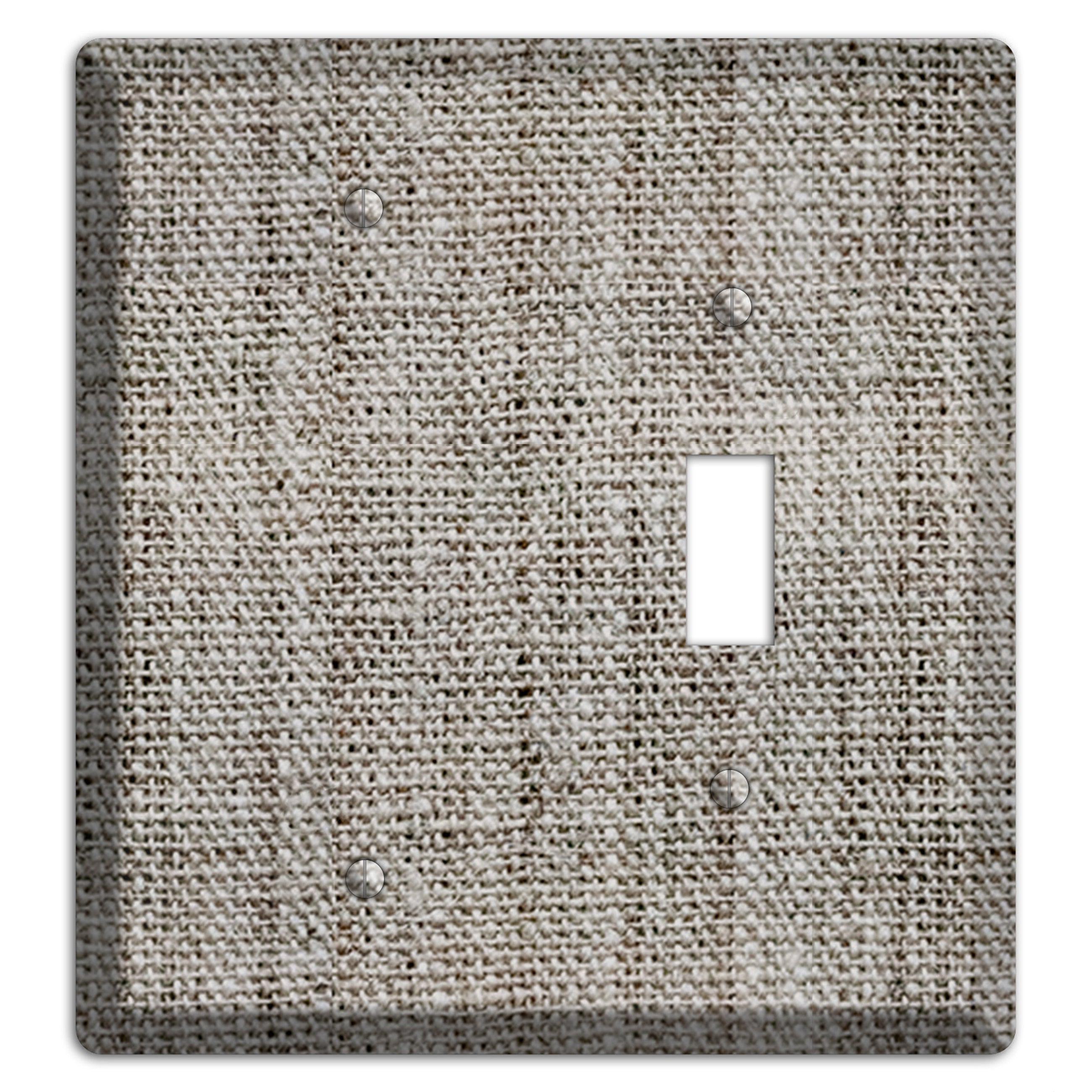 Zorba Burlap Blank / Toggle Wallplate