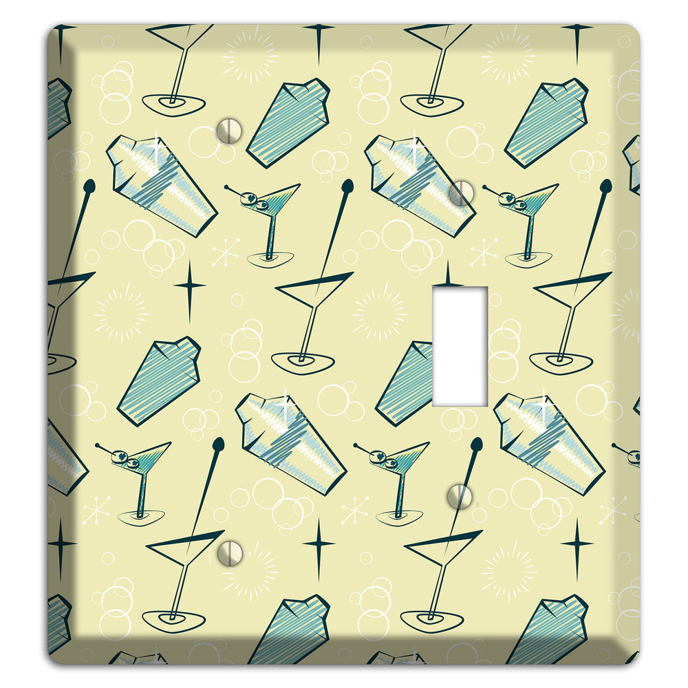 Retro Cocktails Lime Blank / Toggle Wallplate
