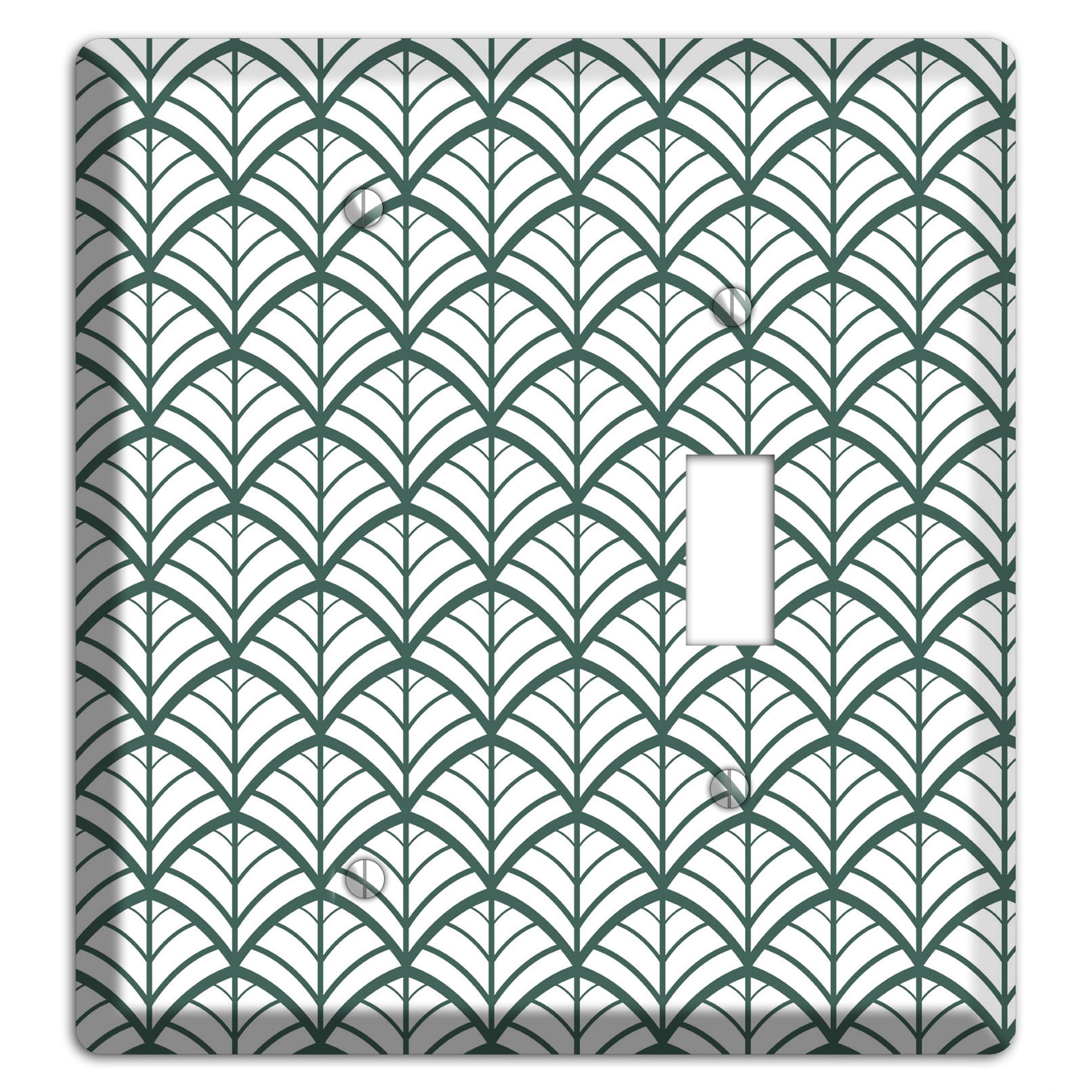 Leaves Style U Blank / Toggle Wallplate