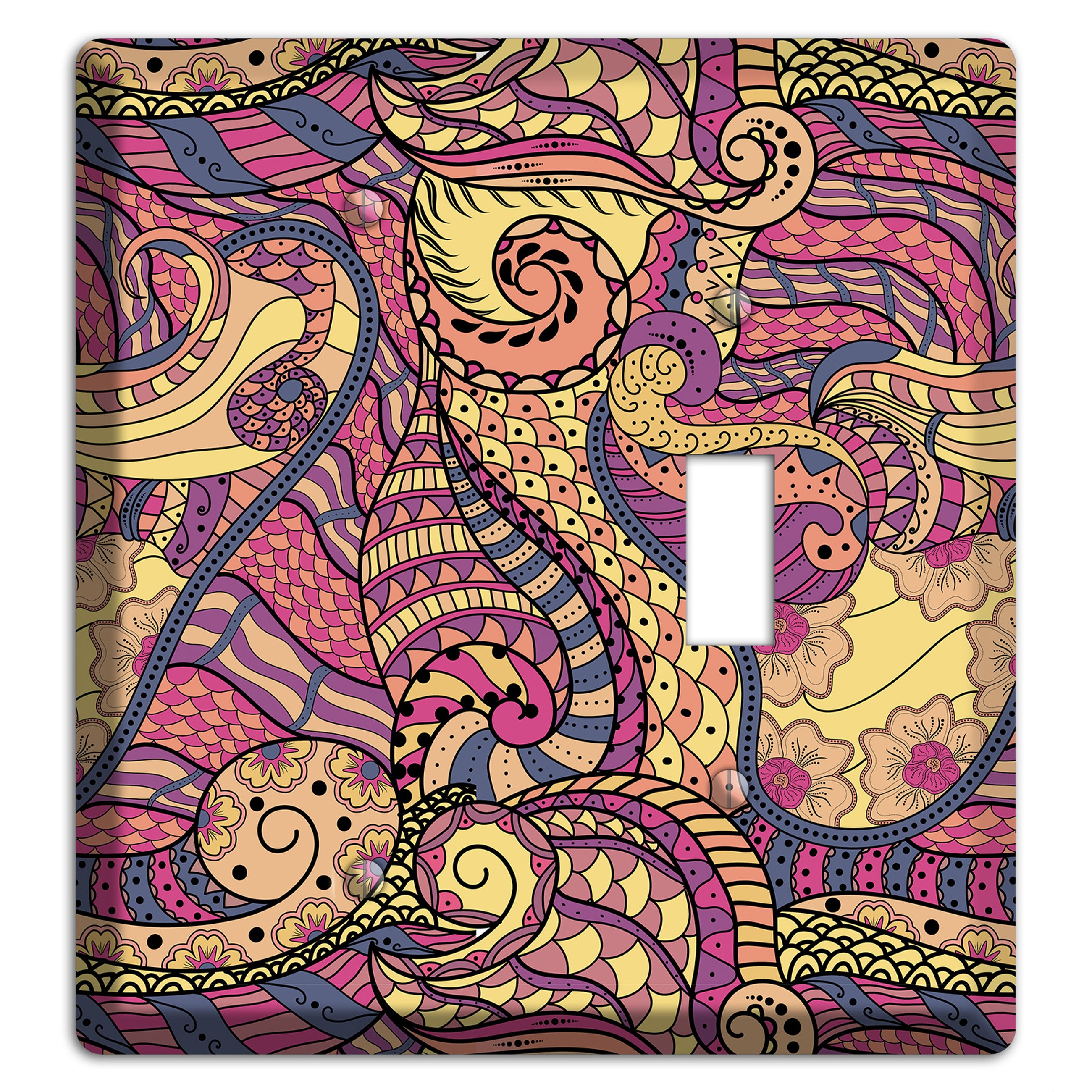 Retro Flourish 2 Blank / Toggle Wallplate