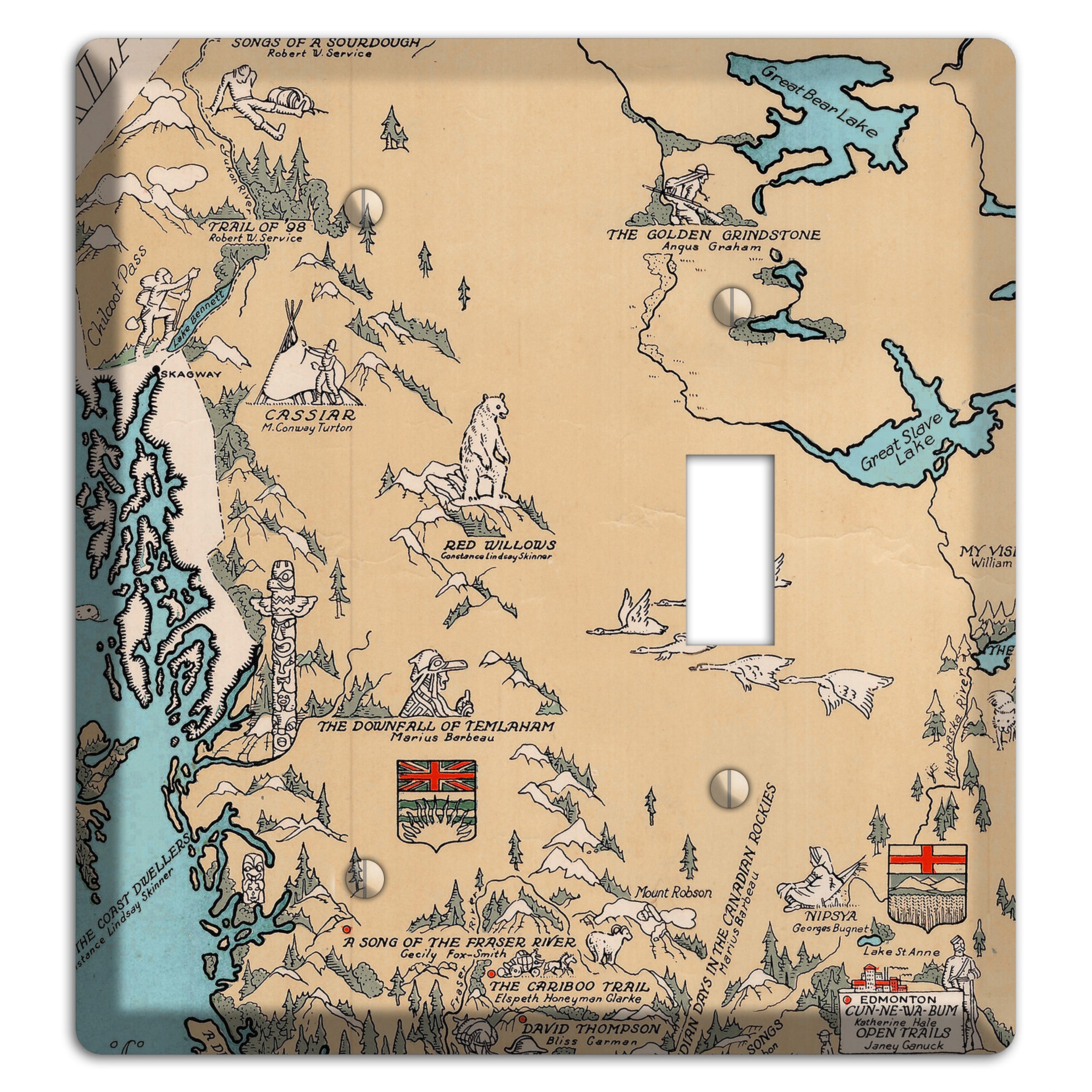 Map of Canada Blank / Toggle Wallplate