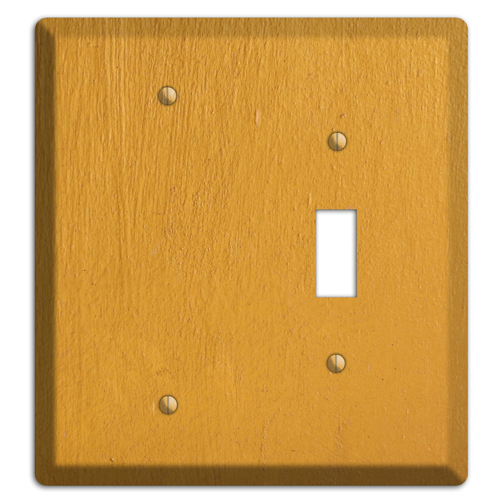 Gold Concrete Blank / Toggle Wallplate