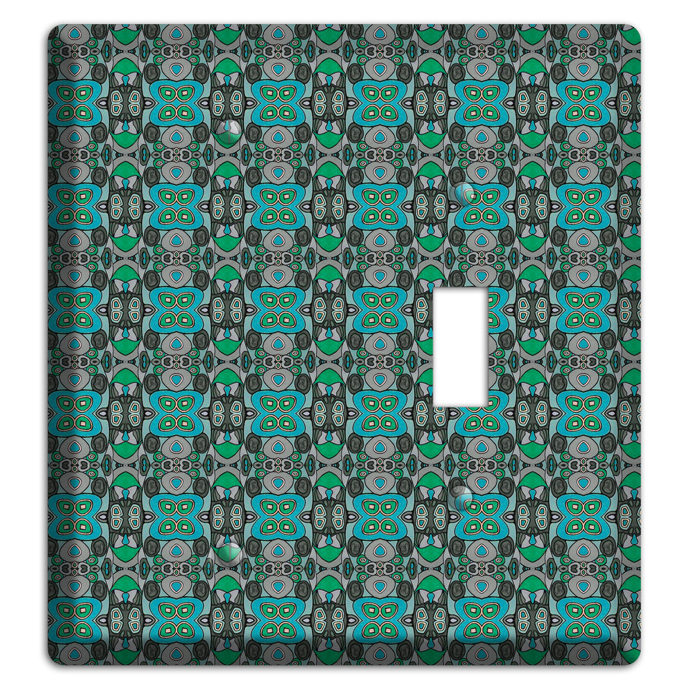 Green Tapestry Blank / Toggle Wallplate