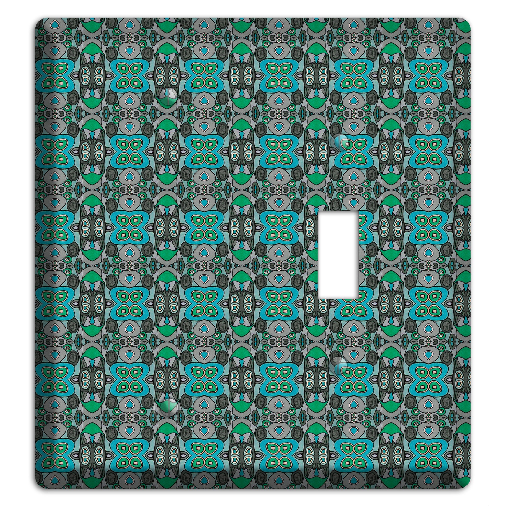 Green Tapestry Blank / Toggle Wallplate