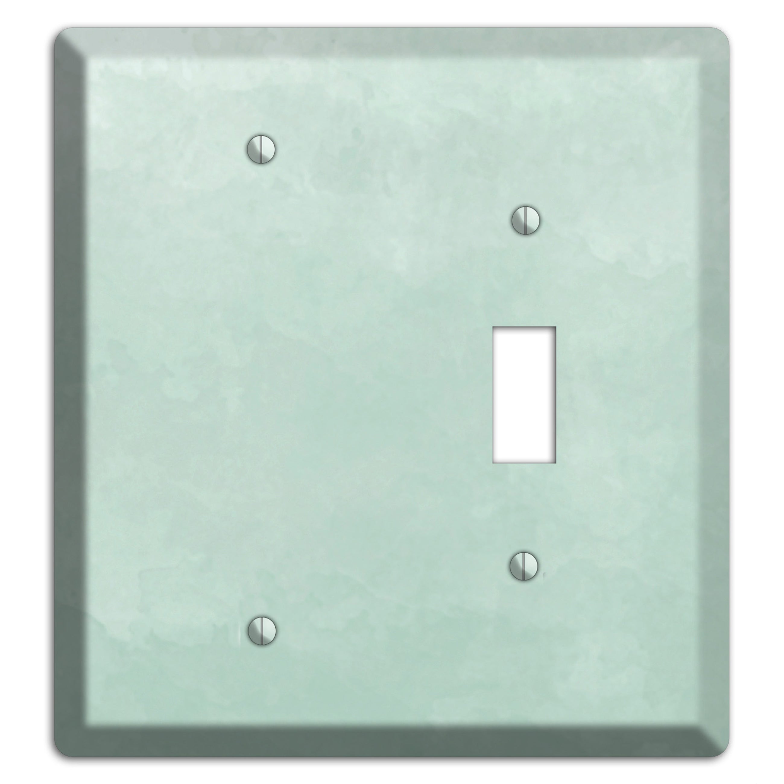 Sea Foam Green Ombre Blank / Toggle Wallplate