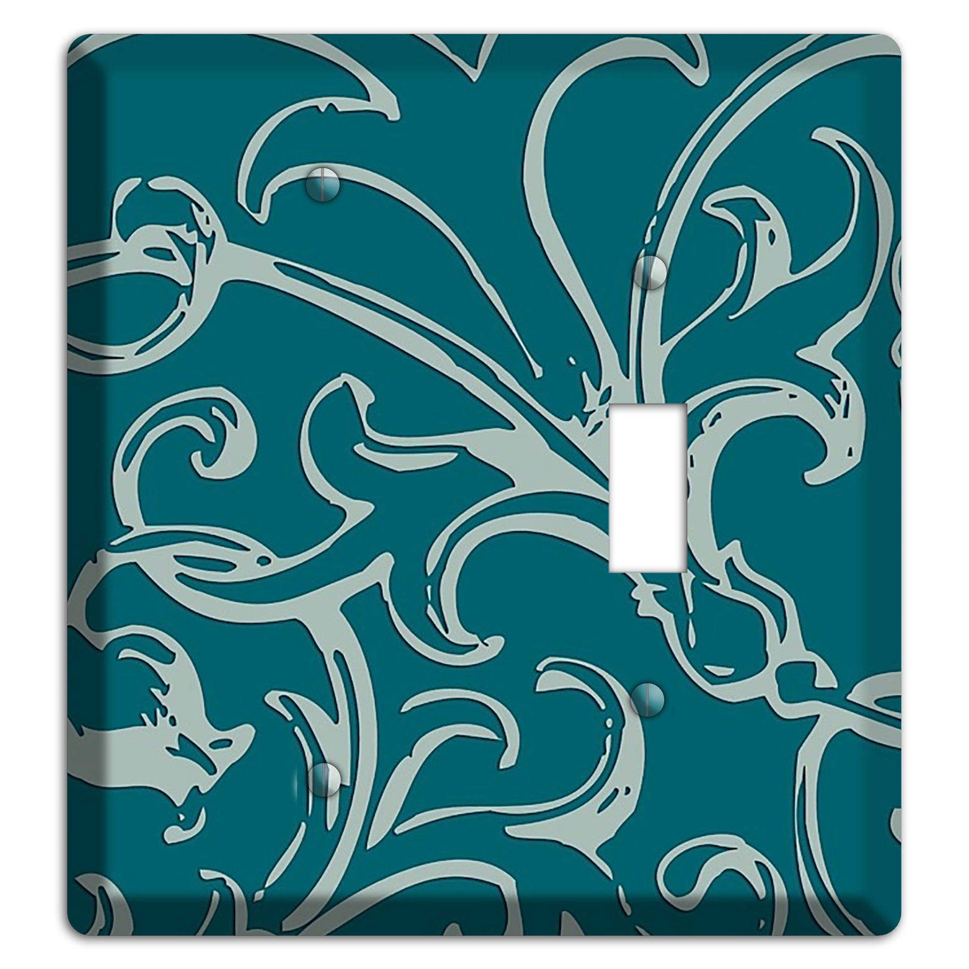 Victorian Teal Blank / Toggle Wallplate