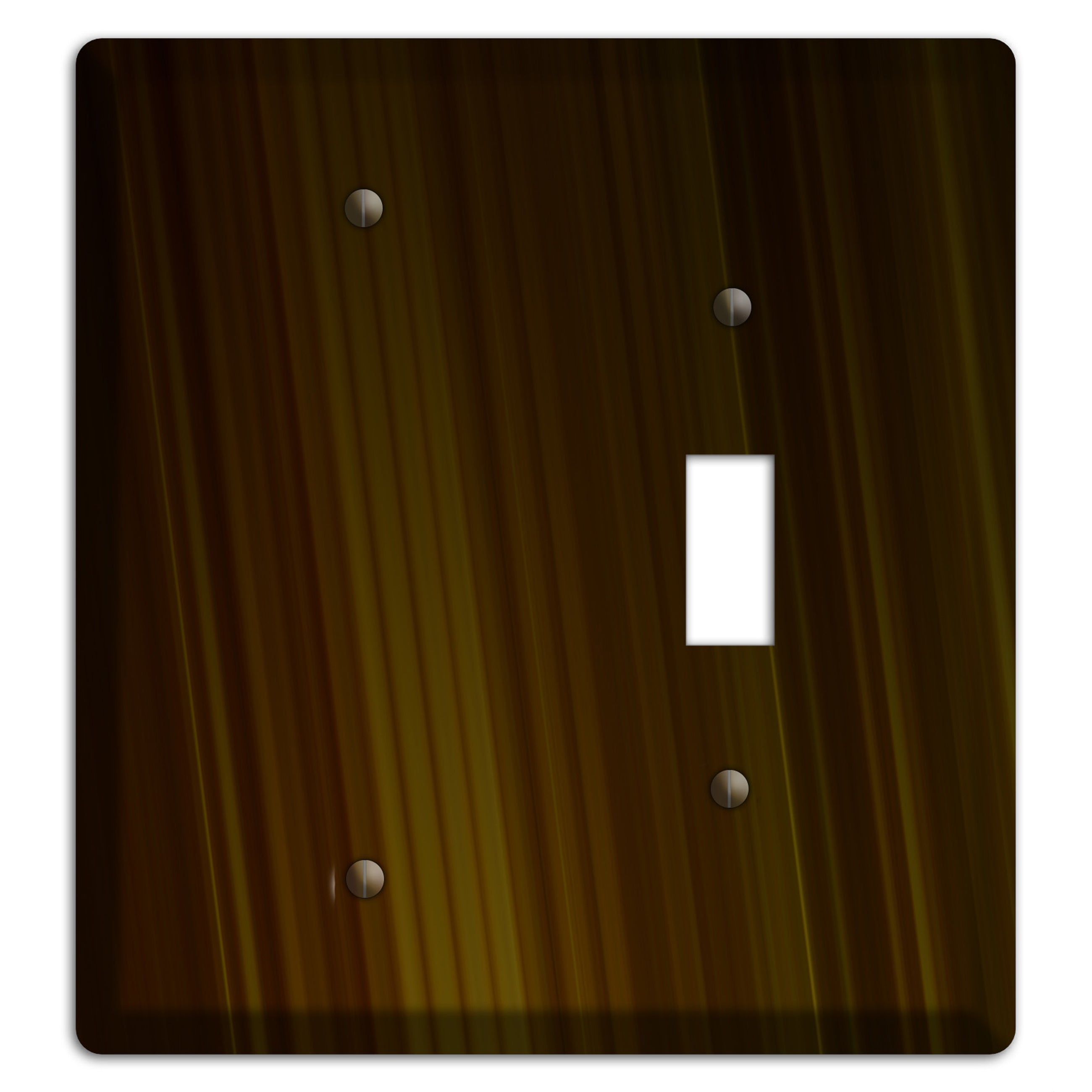 Brown Ray of Light Blank / Toggle Wallplate