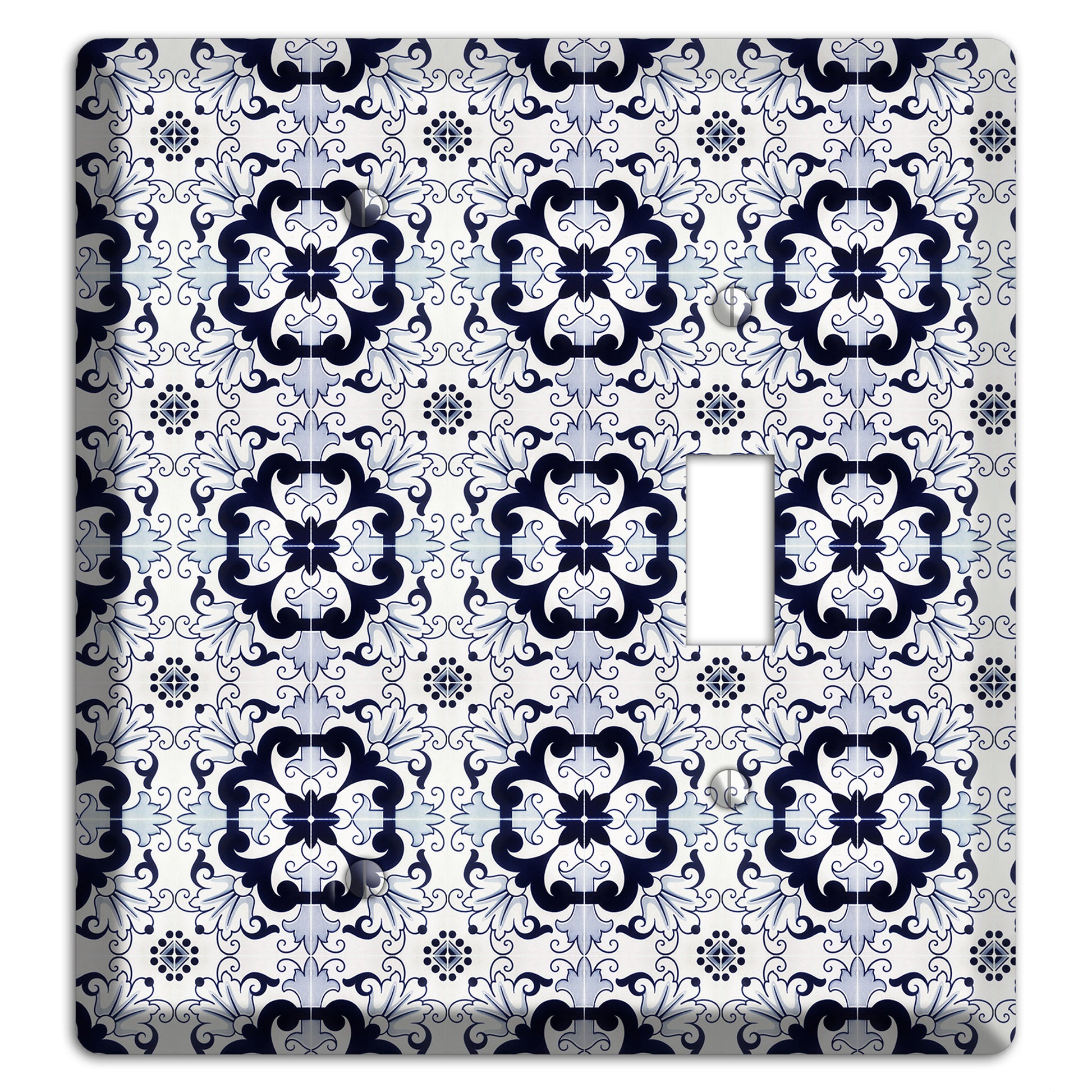 Tavira Tiles 7 Blank / Toggle Wallplate