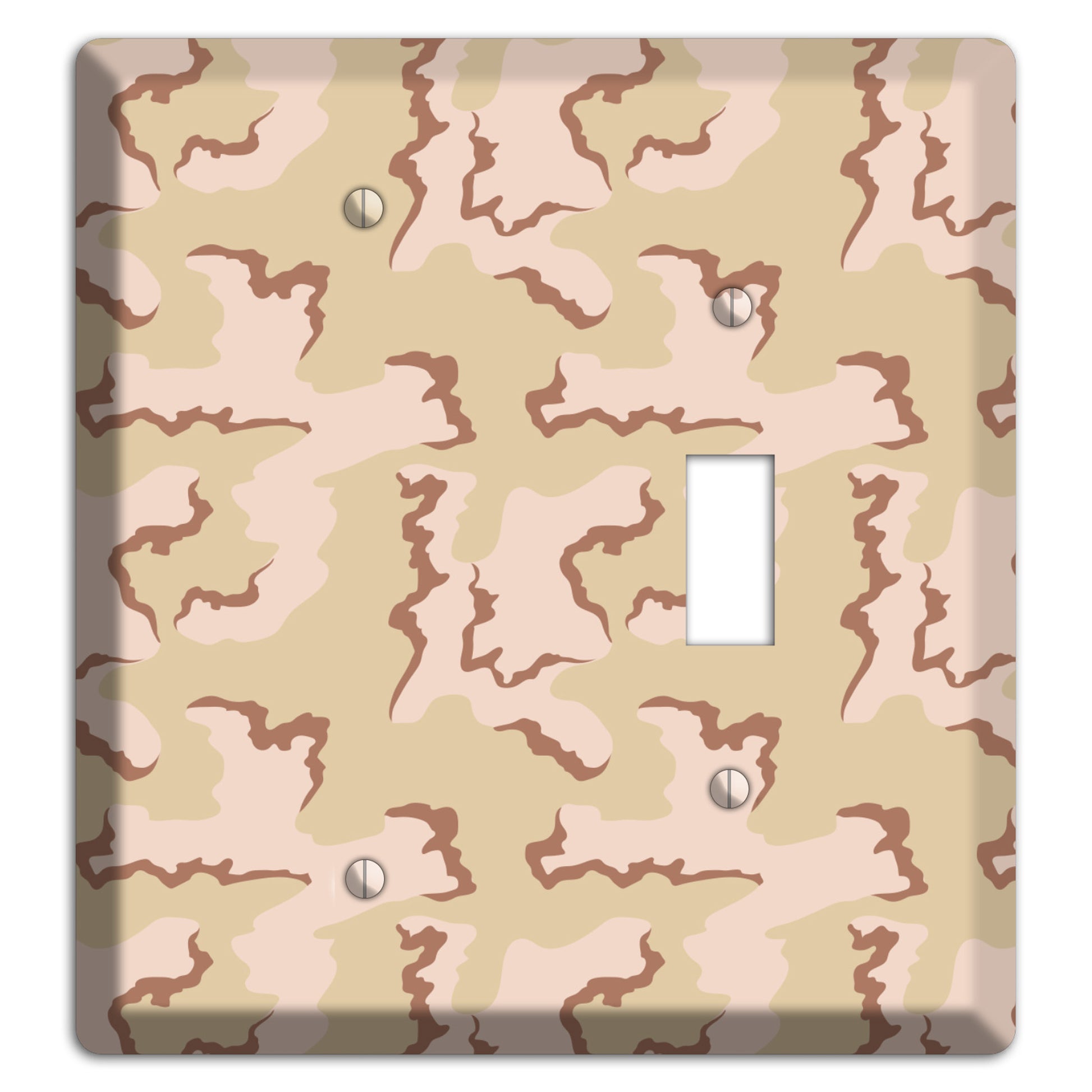 Coffee Stain Camo Blank / Toggle Wallplate