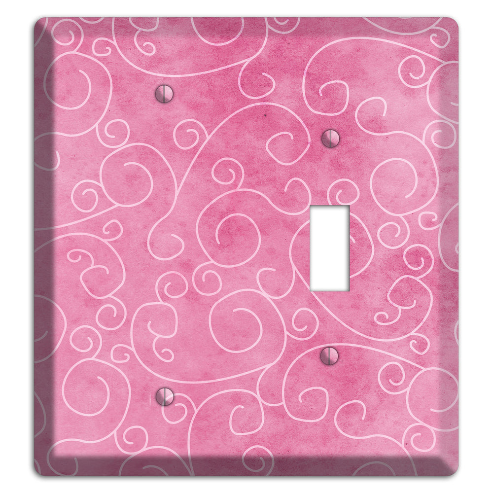 Kobi Pink Texture Blank / Toggle Wallplate