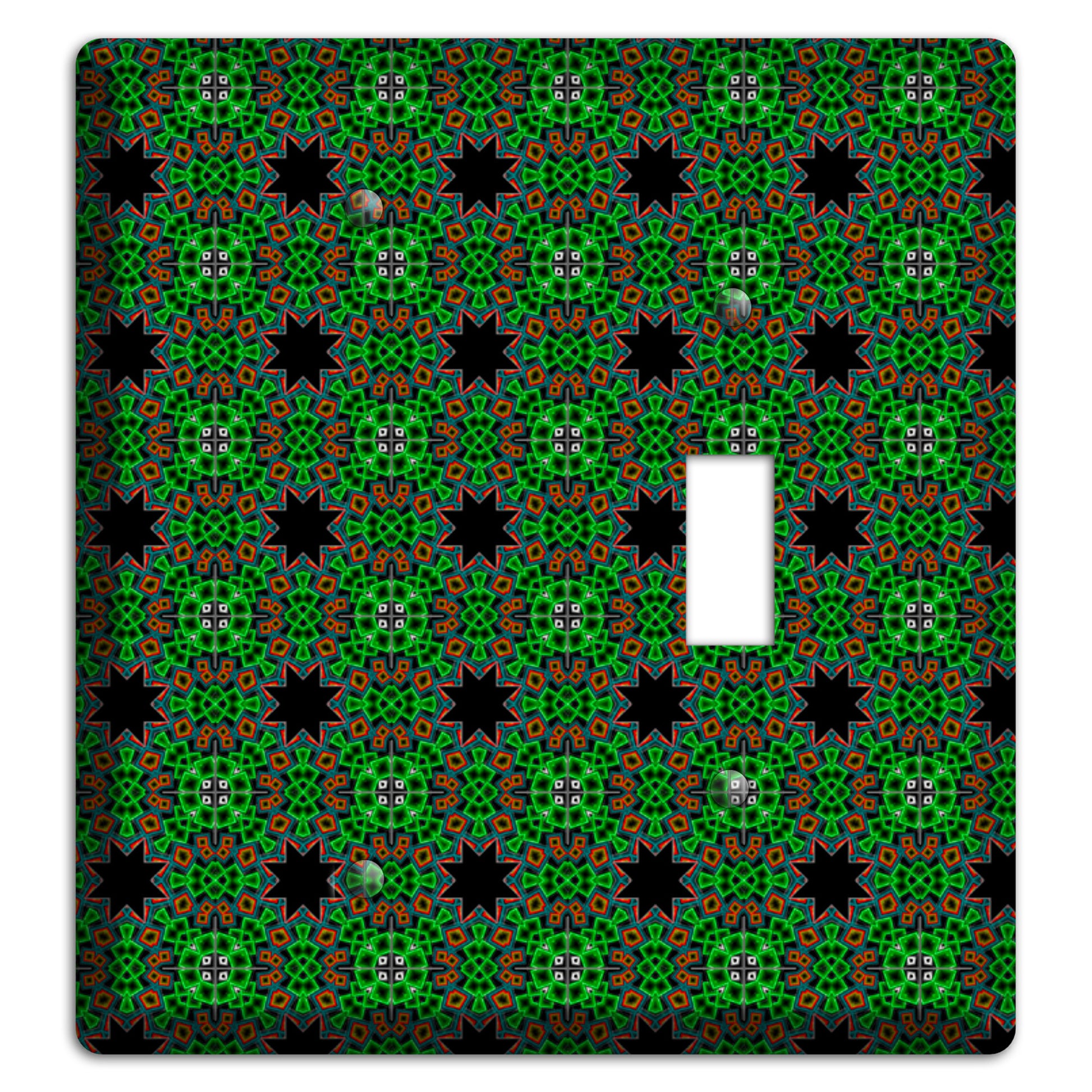 Green Foulard 2 Blank / Toggle Wallplate