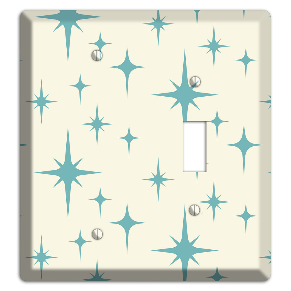 Yellow Atomic Star Blank / Toggle Wallplate