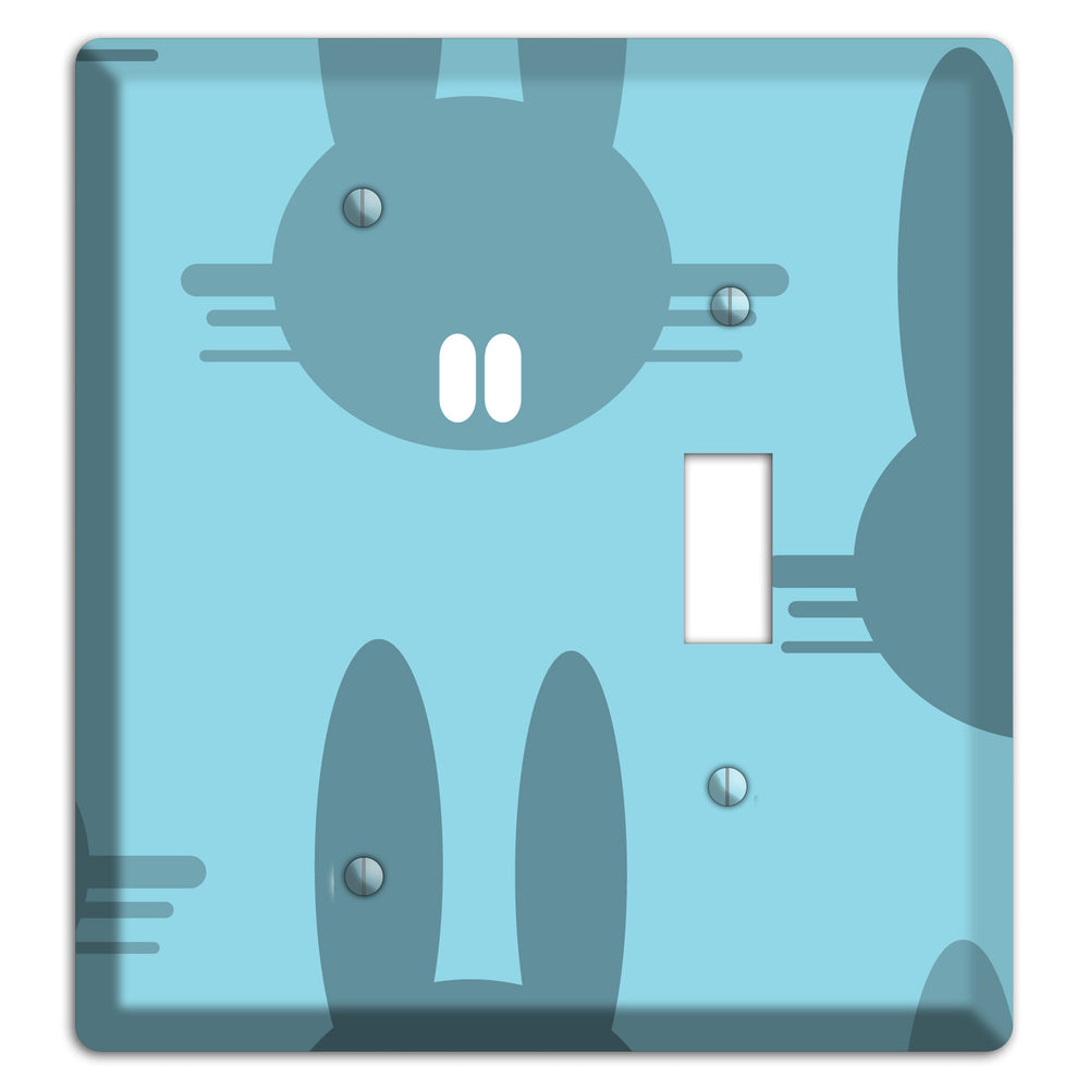 Blue Bunny Blank / Toggle Wallplate