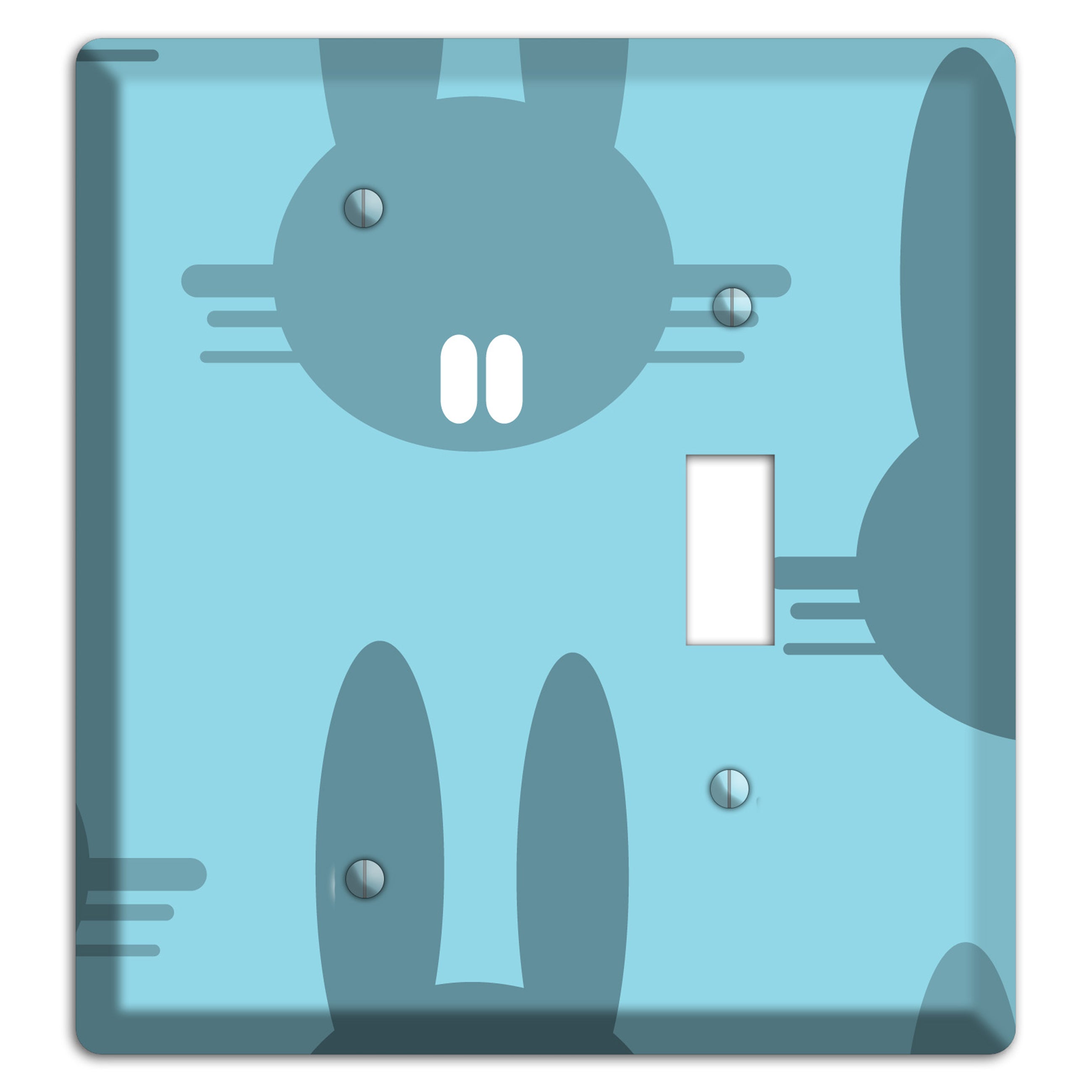 Blue Bunny Blank / Toggle Wallplate