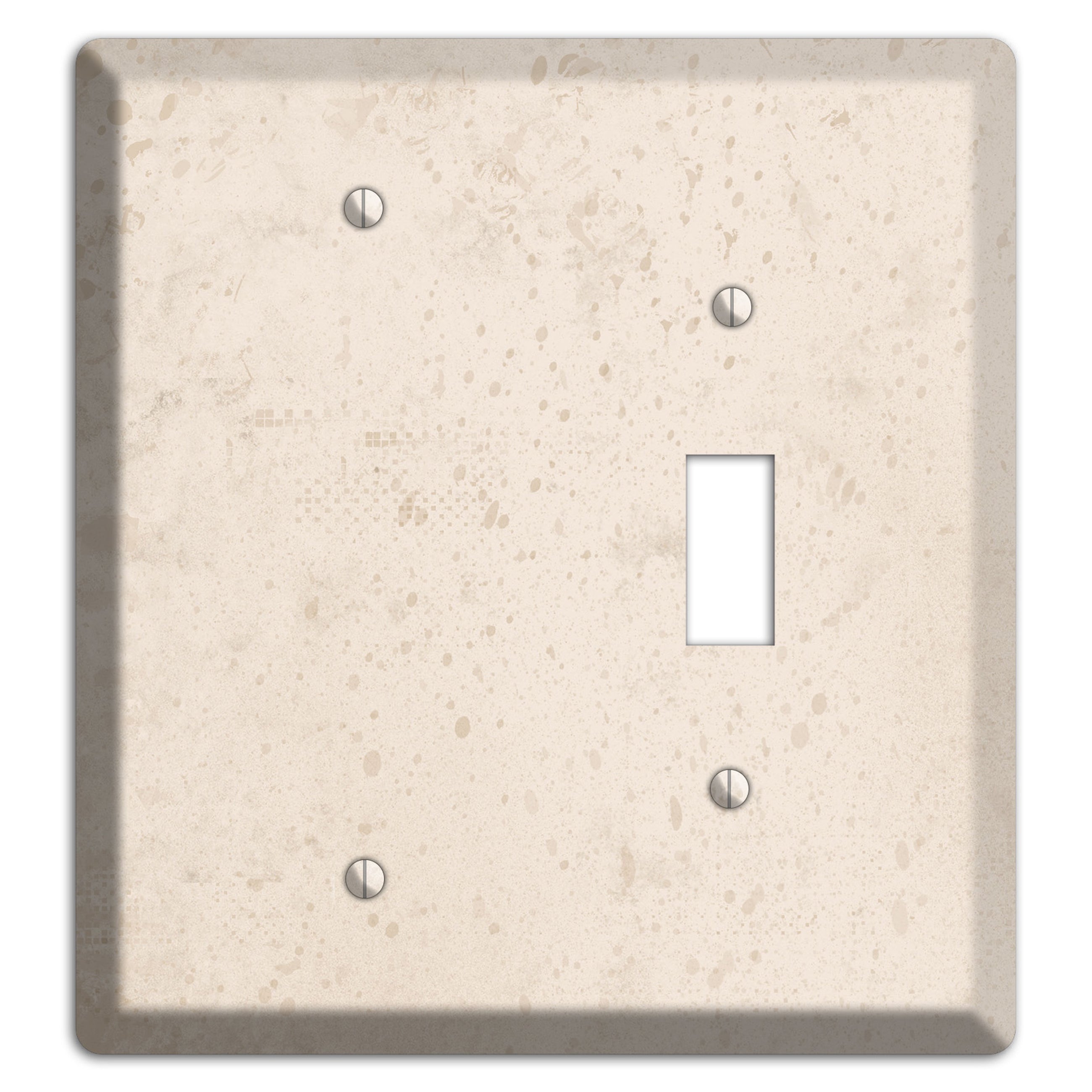 Bone Neutral Texture Blank / Toggle Wallplate