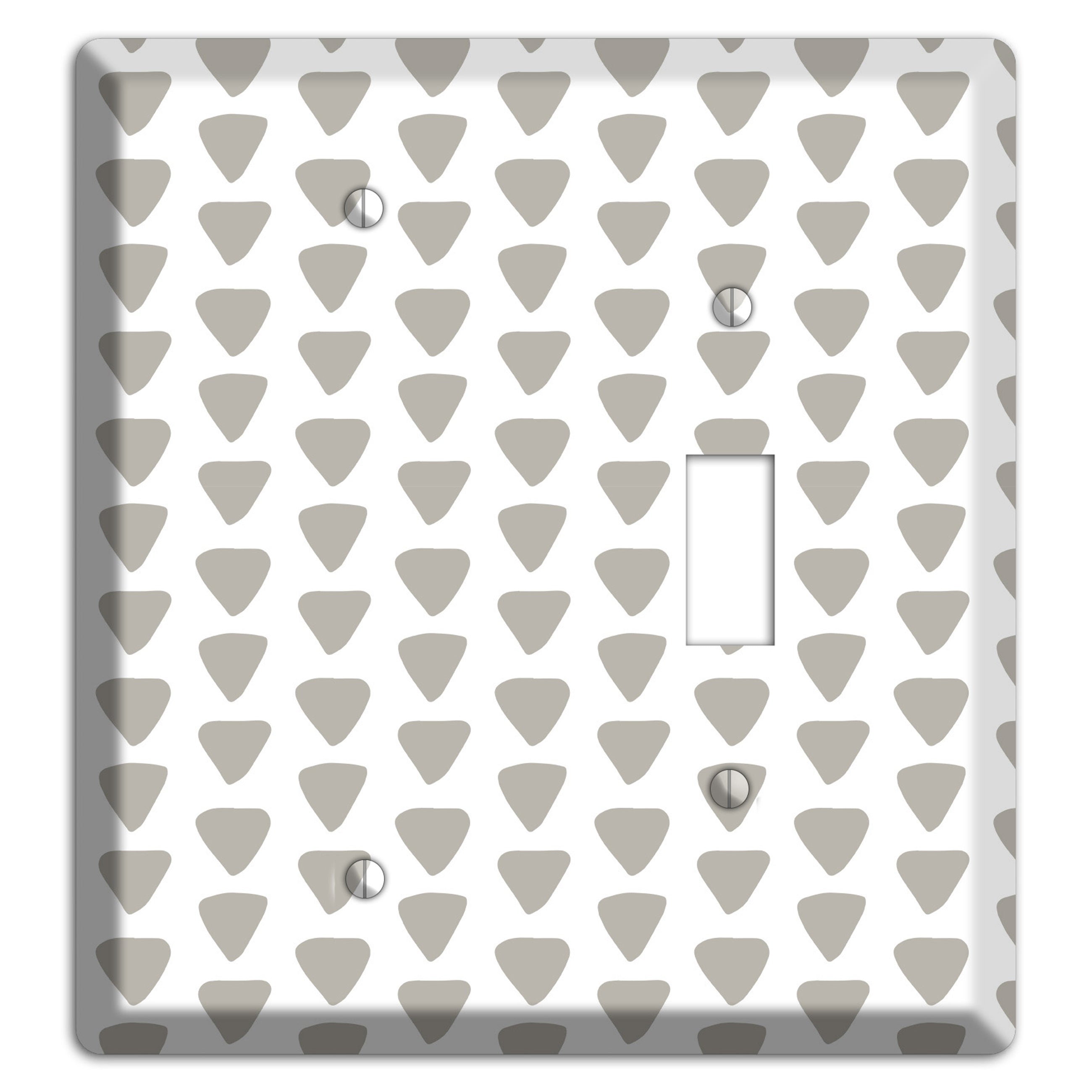 Simple Scandanavian Style R Blank / Toggle Wallplate
