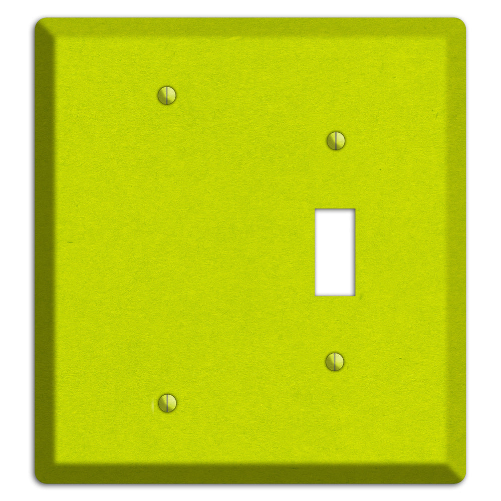 Electric Lime Kraft Blank / Toggle Wallplate